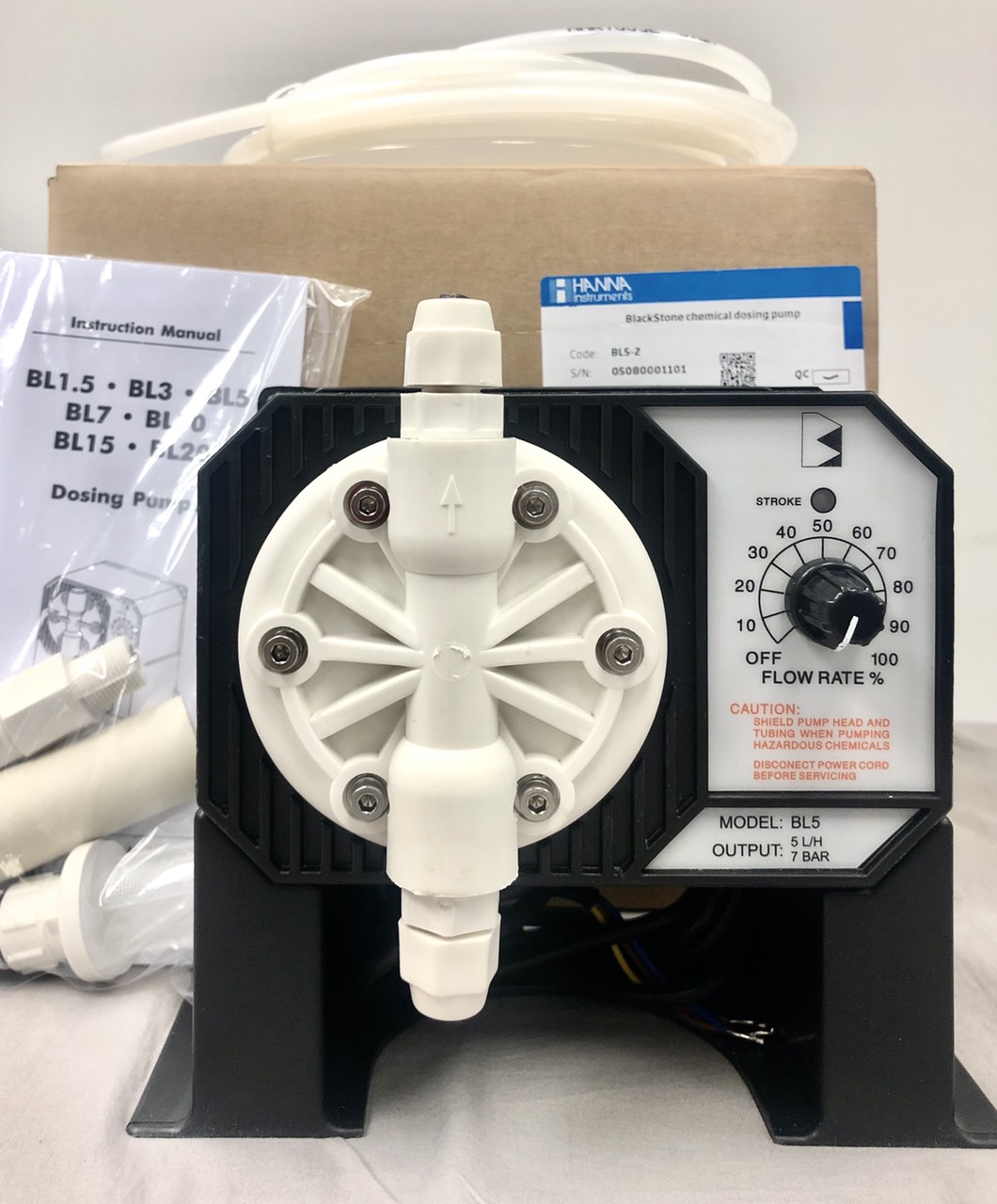 Bơm Định Lượng hóa chất lỏng Black Stone 5.0 lít/giờ 7 bar Hanna BL5-2 3 Bơm Định Lượng hóa chất lỏng Black Stone 5.0 lít/giờ 7 bar Hanna BL5-2 - Ảnh 3