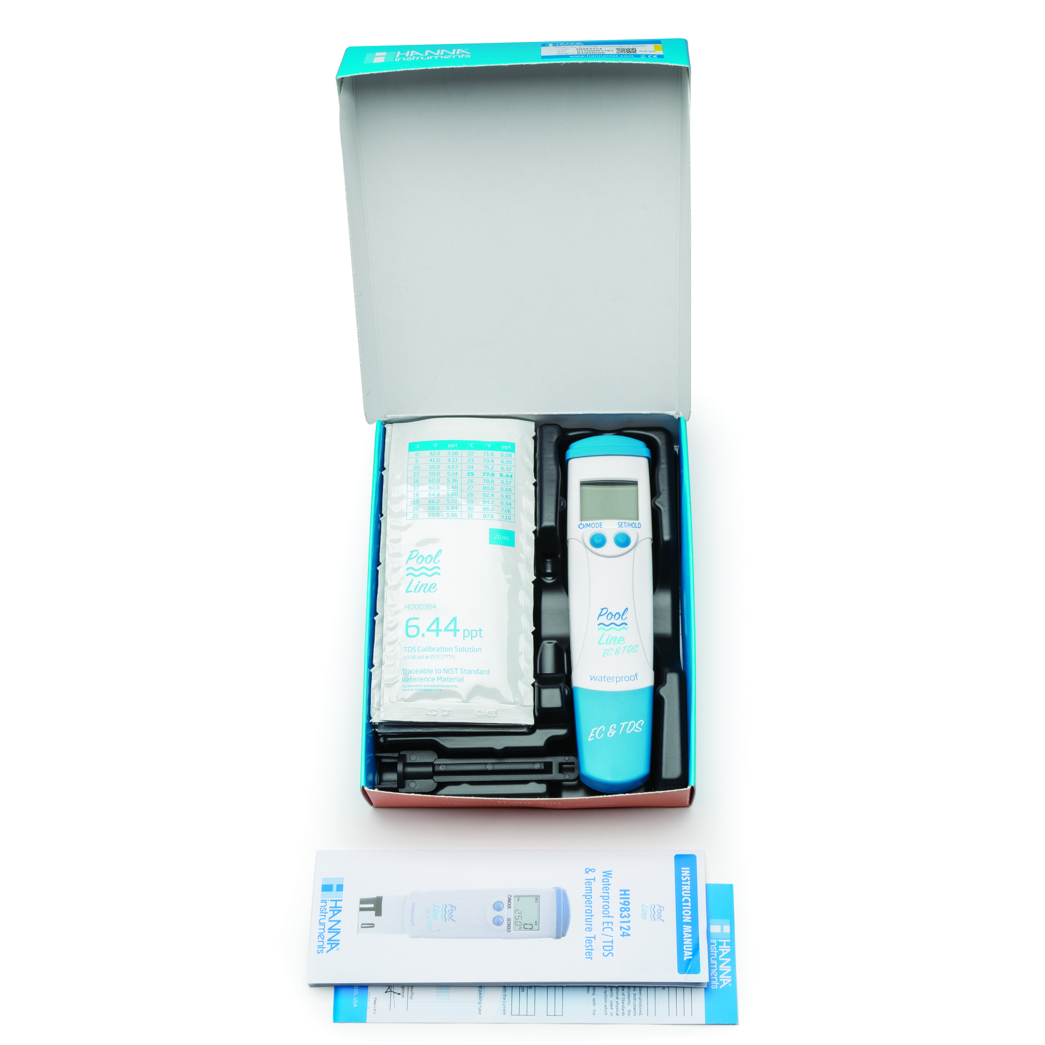 Bút Đo EC/TDS/Nhiệt Độ Cho Nước Hồ Bơi Hanna HI983124 5 Bút Đo EC/TDS/Nhiệt Độ Cho Nước Hồ Bơi Hanna HI983124 - Ảnh 5