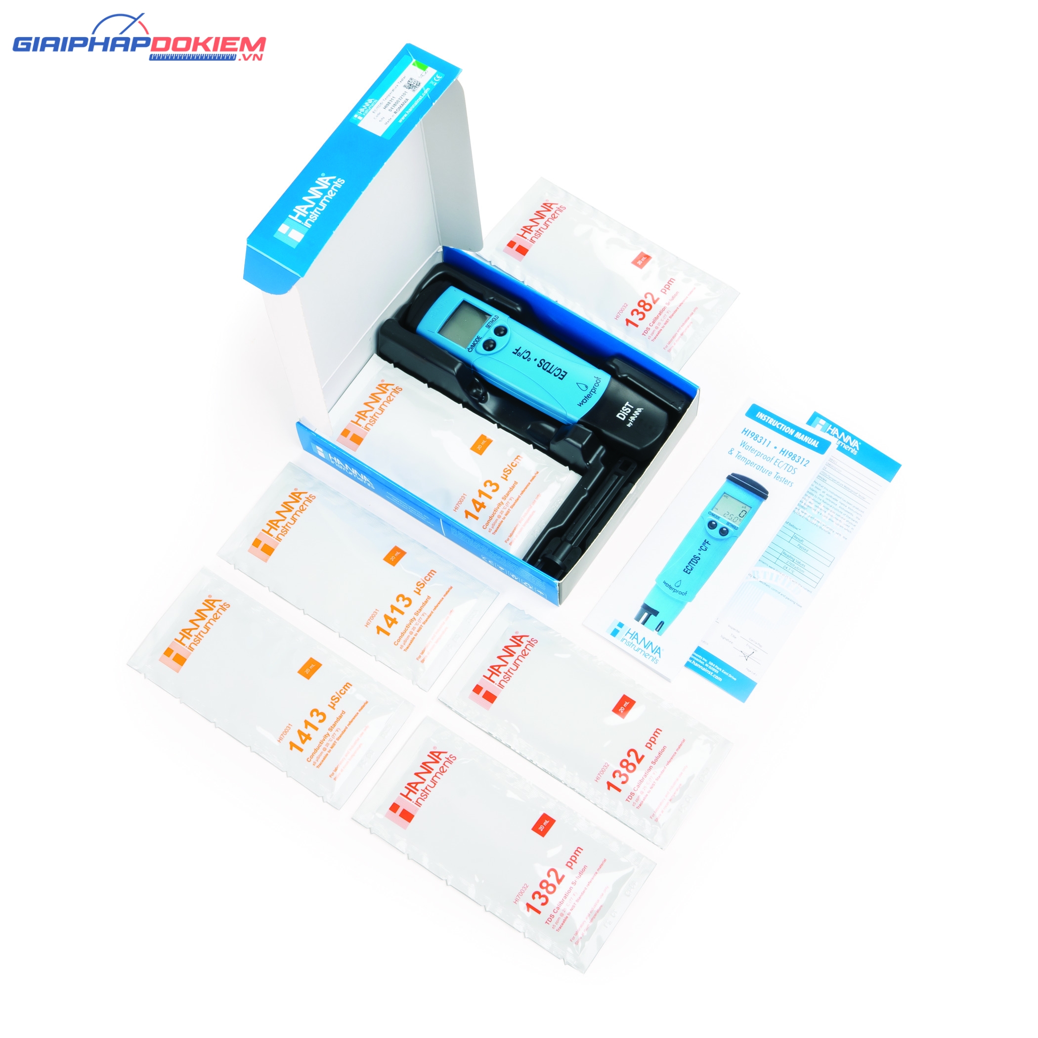 Bút Đo EC/TDS/Nhiệt độ Thang Thấp Dist 5 Hanna HI98311 5 Bút Đo EC/TDS/Nhiệt độ Thang Thấp Dist 5 Hanna HI98311 - Ảnh 5