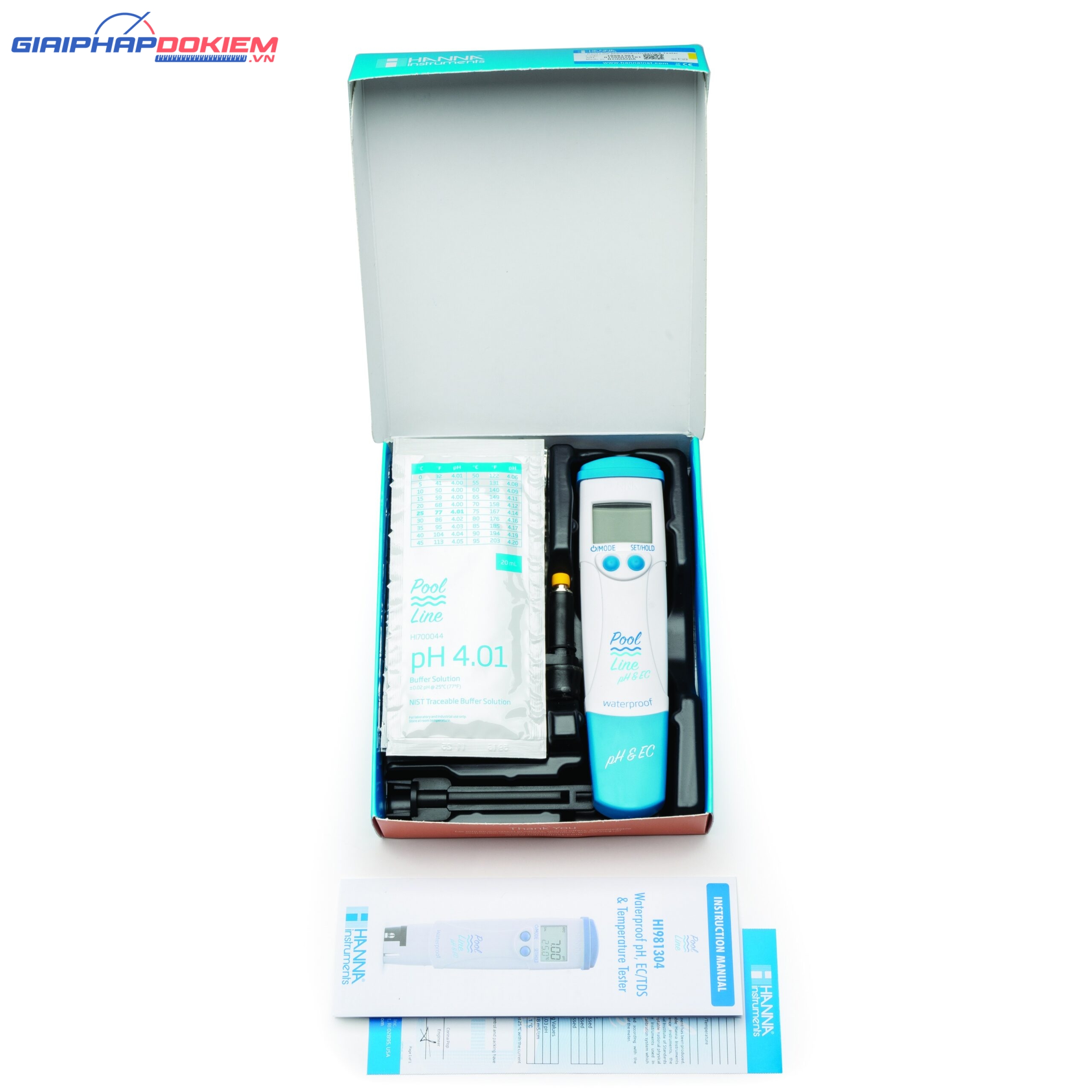 Bút Đo pH/Độ Dẫn /TDS/Nhiệt Độ Chuyên Trong Hồ Bơi Pool Line Hanna HI981304 5 Bút Đo pH/Độ Dẫn /TDS/Nhiệt Độ Chuyên Trong Hồ Bơi Pool Line Hanna HI981304 - Ảnh 5