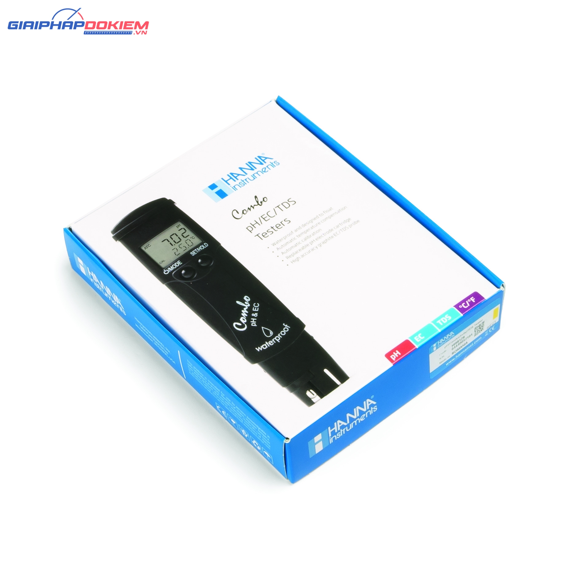 Bút đo pH/Độ dẫn /TDS/Nhiệt Độ (Thang Thấp) Hanna HI98129 3 Bút đo pH/Độ dẫn /TDS/Nhiệt Độ (Thang Thấp) Hanna HI98129 - Ảnh 3
