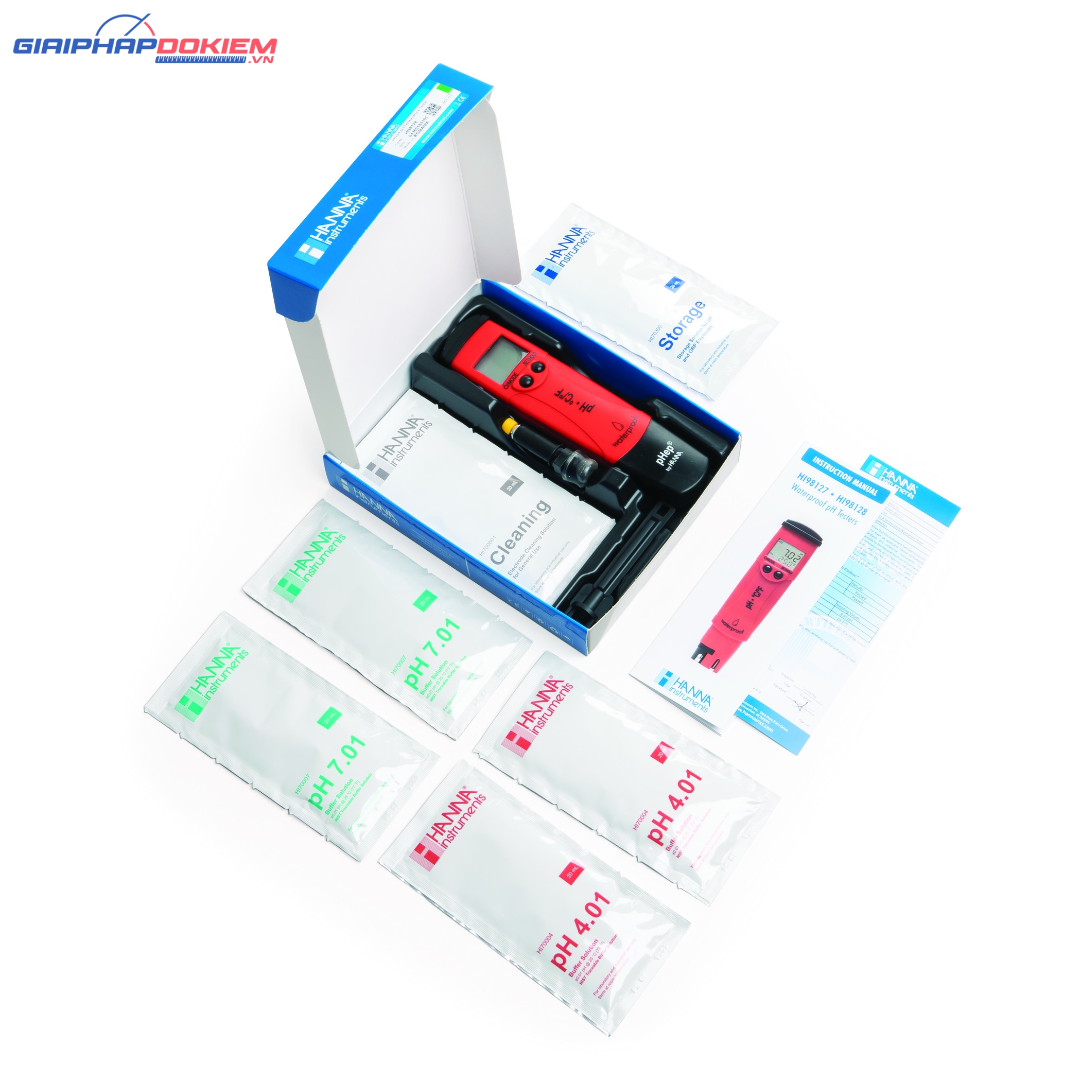 Bút đo pH/Nhiệt Độ Độ Phân Giải 0.1 Hanna HI98127 4 Bút đo pH/Nhiệt Độ Độ Phân Giải 0.1 Hanna HI98127 - Ảnh 4