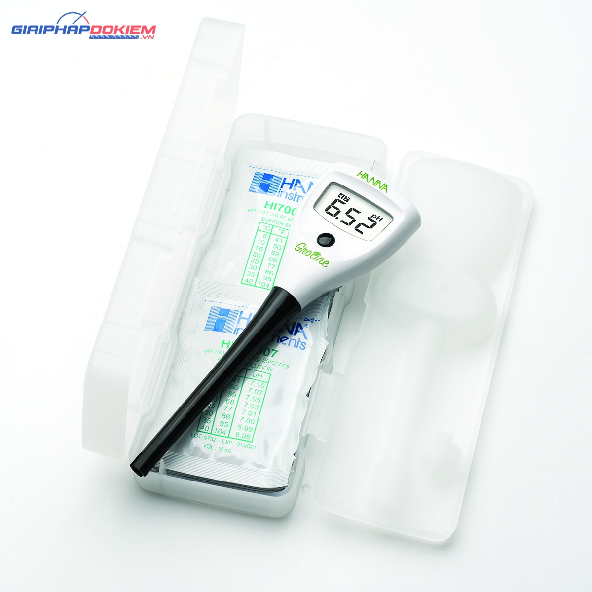 Bút Đo pH Trong Thủy Canh GroLine Hanna HI98115 4 Bút Đo pH Trong Thủy Canh GroLine Hanna HI98115 - Ảnh 4