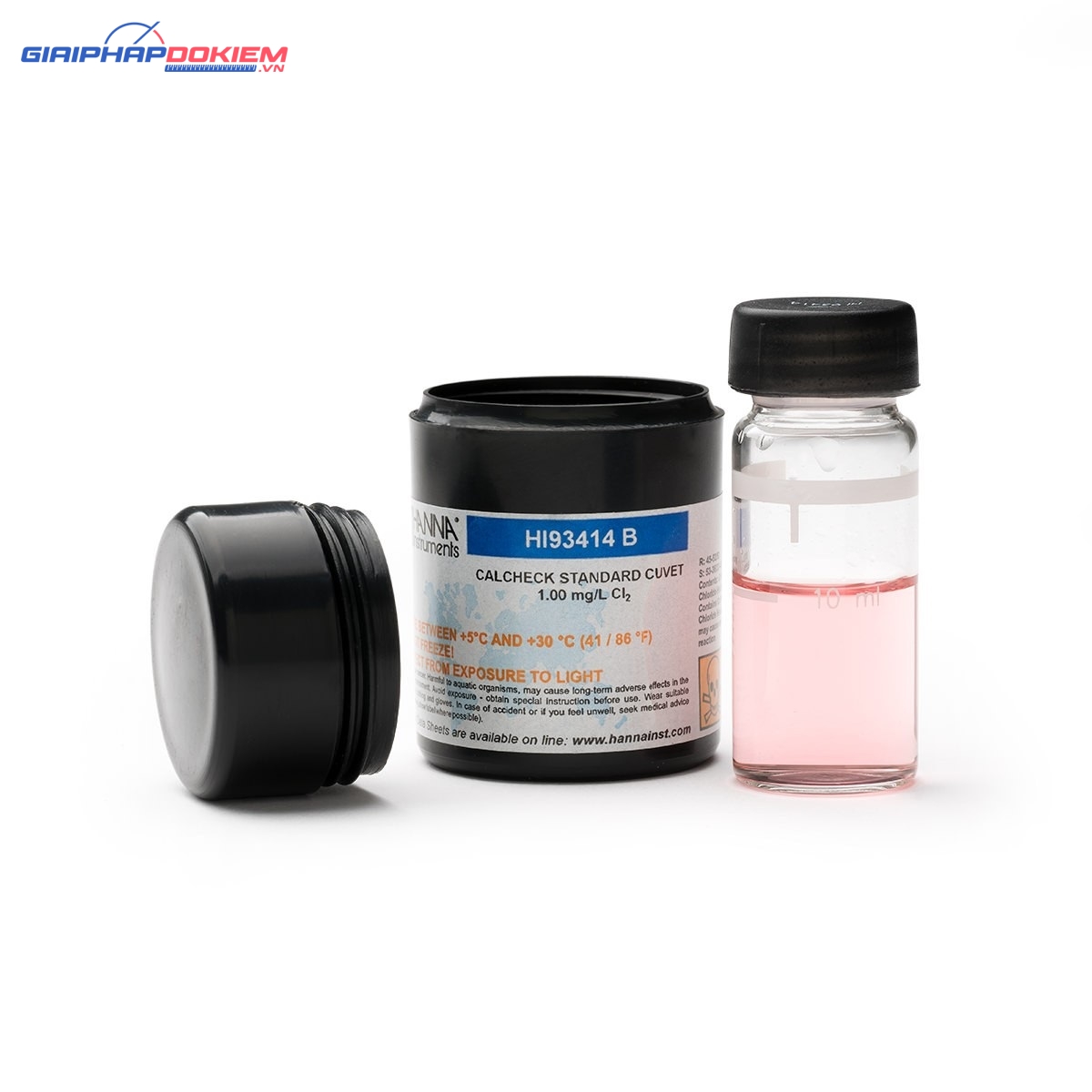 Cal Check chuẩn Clo dư Và Clo tổng, 0.00 và 1.00 mg/L Hanna HI93414-11 2 Cal Check chuẩn Clo dư Và Clo tổng, 0.00 và 1.00 mg/L Hanna HI93414-11 - Ảnh 2