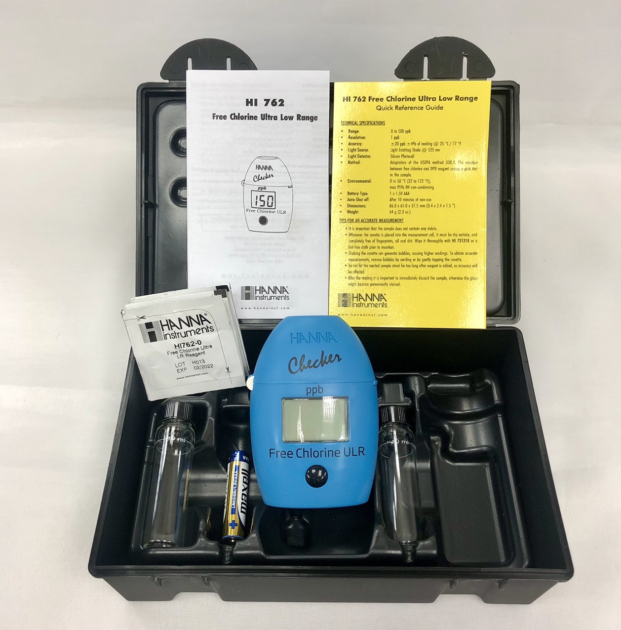 Checker Đo Clo Dư Thang Siêu Thấp Trong Nước Sạch Hanna HI762 2 Checker Đo Clo Dư Thang Siêu Thấp Trong Nước Sạch Hanna HI762 - Ảnh 2