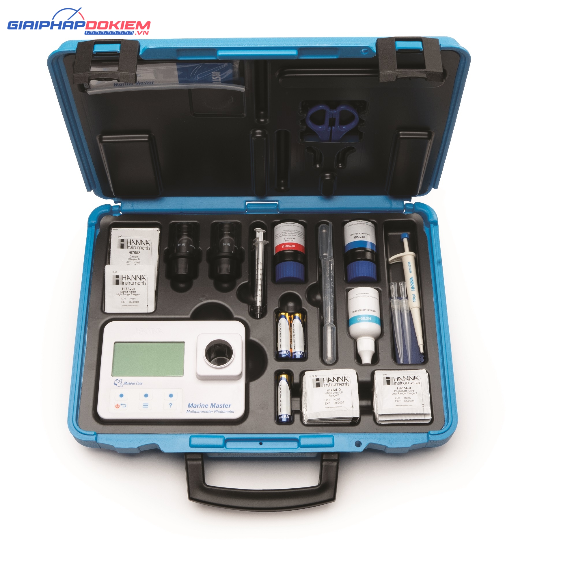Combo Máy Đo Đa Chỉ Tiêu Nước Mặn HI97105 Kèm Thuốc Thử Hanna HI97105C 1 Combo Máy Đo Đa Chỉ Tiêu Nước Mặn HI97105 Kèm Thuốc Thử Hanna HI97105C