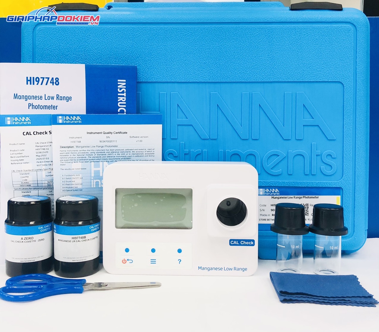 Combo Máy Đo Mangan Thang Thấp Kèm Dung Dịch Chuẩn CAL Check™ Hanna HI97748C 4 Combo Máy Đo Mangan Thang Thấp Kèm Dung Dịch Chuẩn CAL Check™ Hanna HI97748C - Ảnh 4