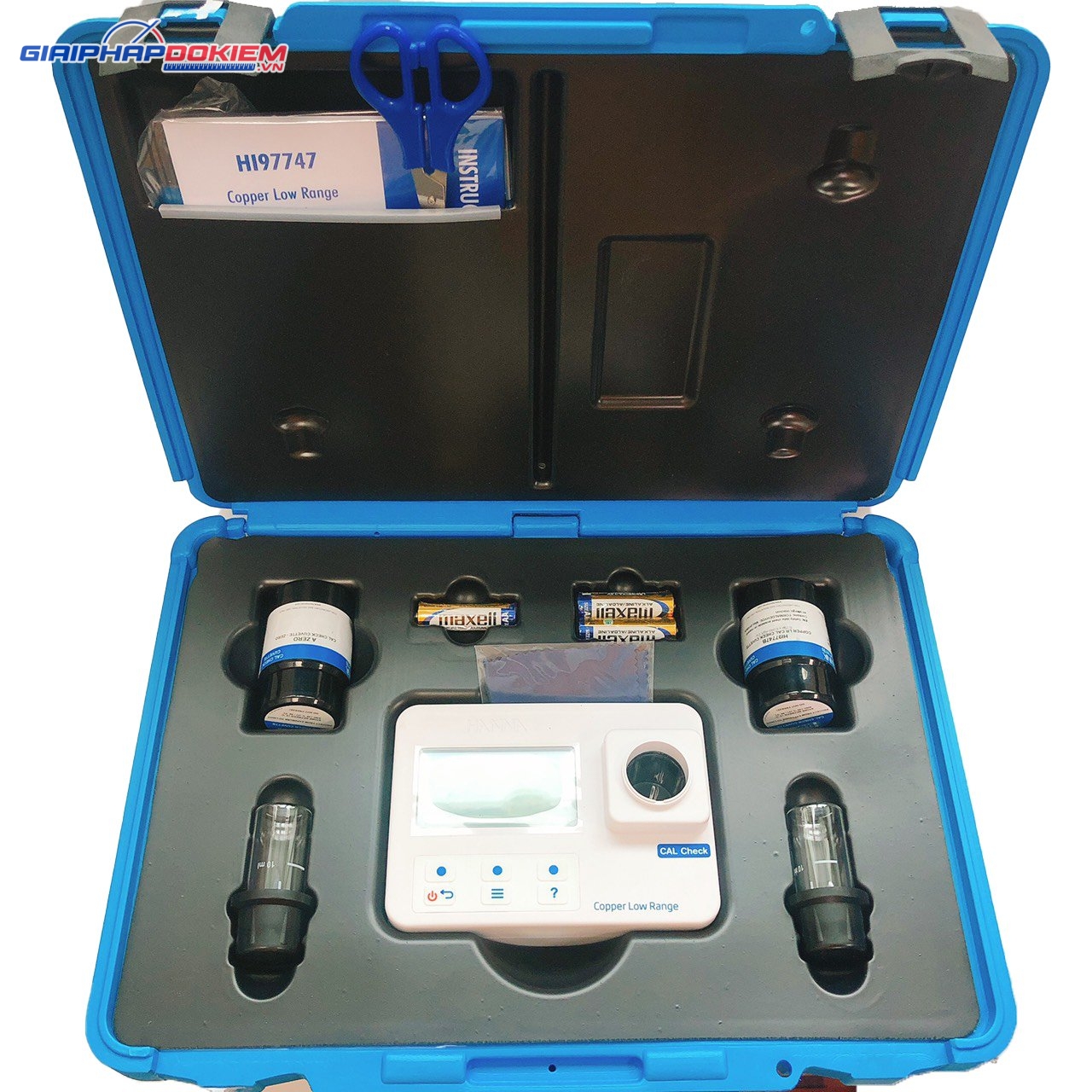 Combo Máy Quang Đo Đồng Thang Thấp Kèm Dung Dịch Chuẩn CAL Check™ Hanna HI97747C 1 Combo Máy Quang Đo Đồng Thang Thấp Kèm Dung Dịch Chuẩn CAL Check™ Hanna HI97747C