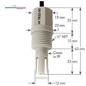 Đầu Dò EC/TDS (Thang Cao) Cáp 2m Hanna HI7632-00 3 Đầu Dò EC/TDS (Thang Cao) Cáp 2m Hanna HI7632-00 - Ảnh 3