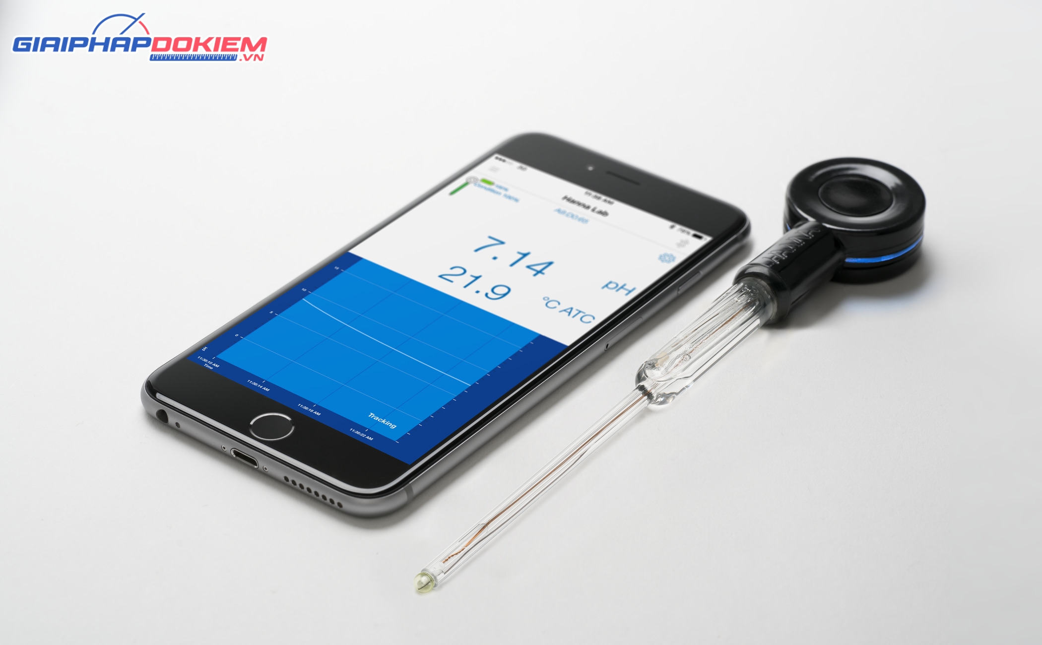 Điện Cực Bluetooth Đo pH Trong Nơi Hẹp Như Ống Nghiệm Hanna HI13302 3 Điện Cực Bluetooth Đo pH Trong Nơi Hẹp Như Ống Nghiệm Hanna HI13302 - Ảnh 3