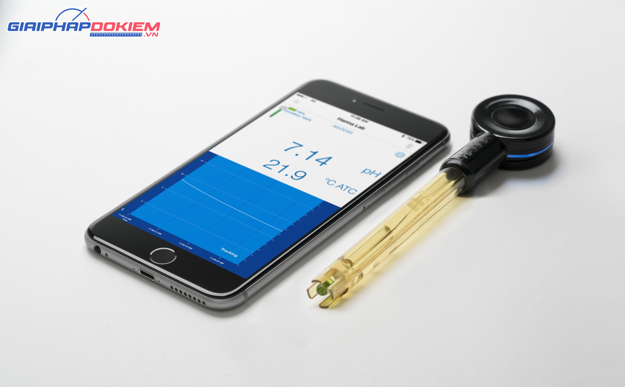 Điện Cực Bluetooth HALO Đo pH Không Cần Máy Đo Hanna HI12302 2 Điện Cực Bluetooth HALO Đo pH Không Cần Máy Đo Hanna HI12302 - Ảnh 2