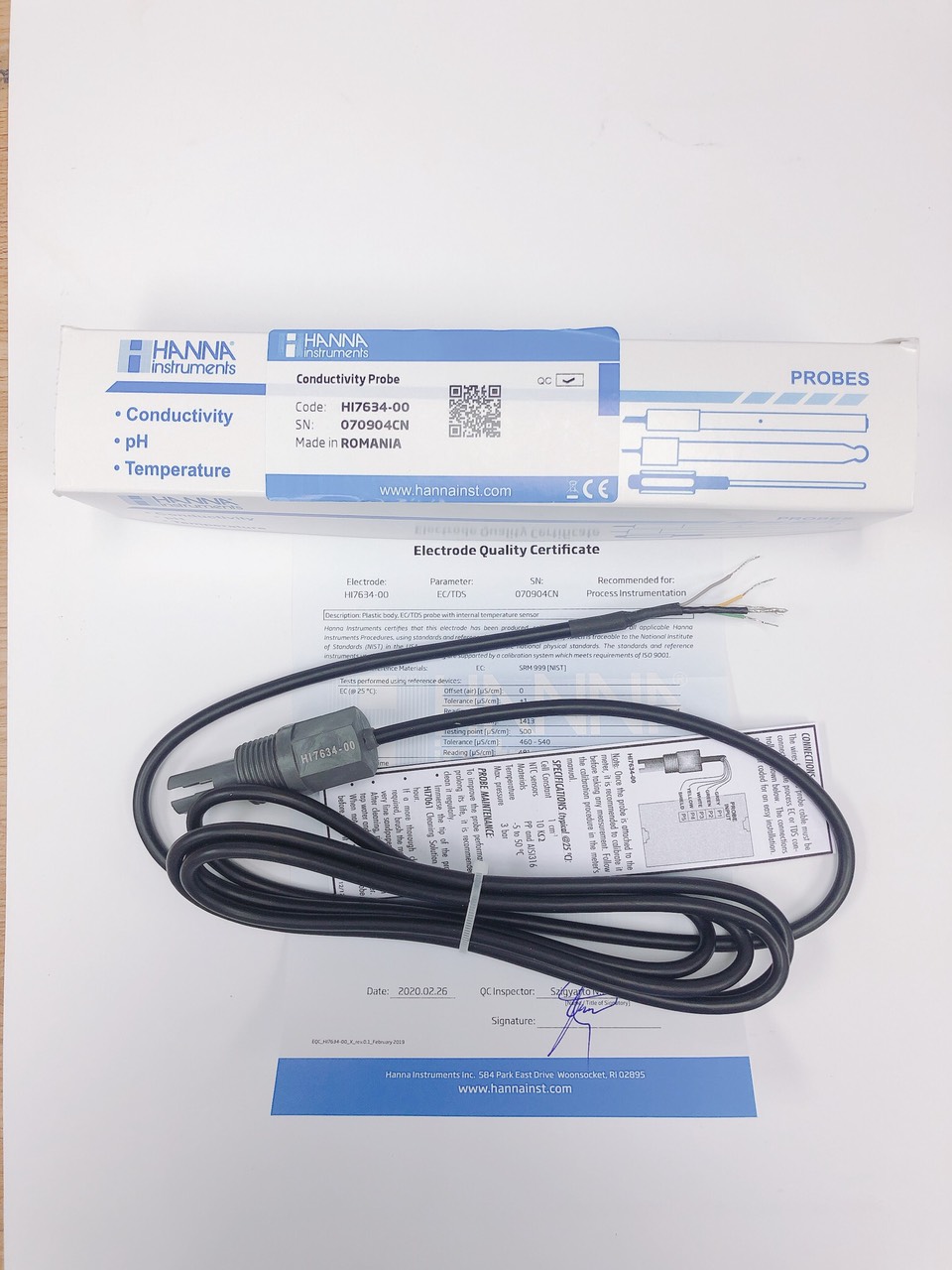 Điện Cực EC/TDS (Thang Thấp) cáp 2m Hanna HI7634-00 4 Điện Cực EC/TDS (Thang Thấp) cáp 2m Hanna HI7634-00 - Ảnh 4