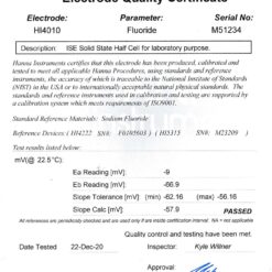 dien cuc floride half cell hanna hi4010 1