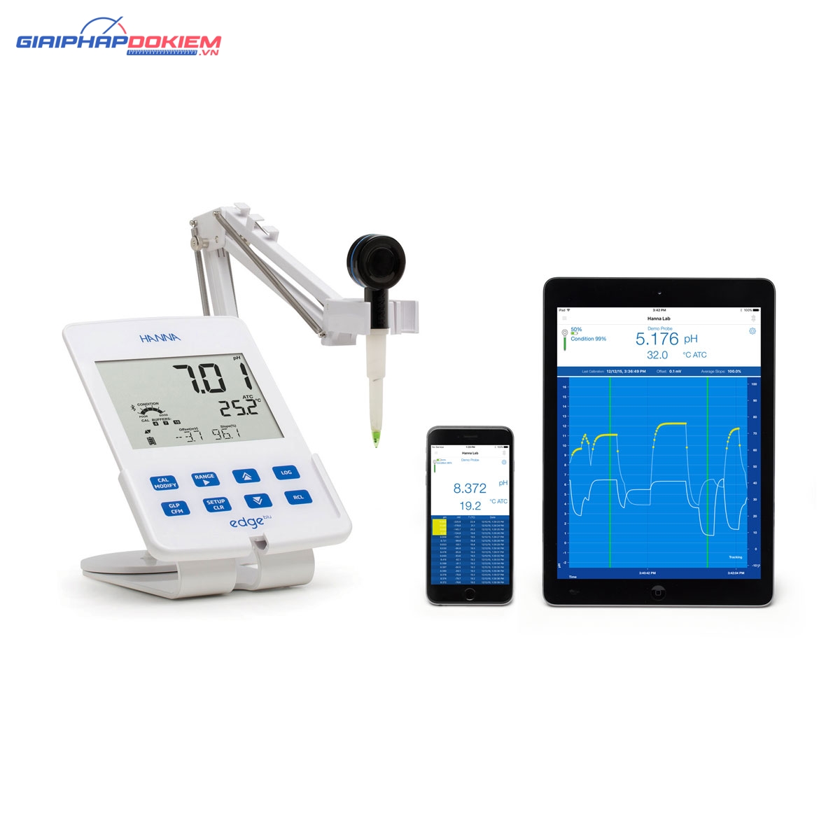 Điện Cực HALO® Bluetooth Đo pH Thực Phẩm Hanna FC2022 3 Điện Cực HALO® Bluetooth Đo pH Thực Phẩm Hanna FC2022 - Ảnh 3