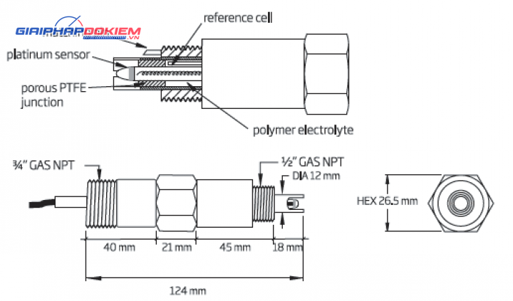 Điện Cực ORP Cổng BNC Cáp 3m với matching pin Hanna HI2003/3 2 Điện Cực ORP Cổng BNC Cáp 3m với matching pin Hanna HI2003/3 - Ảnh 2