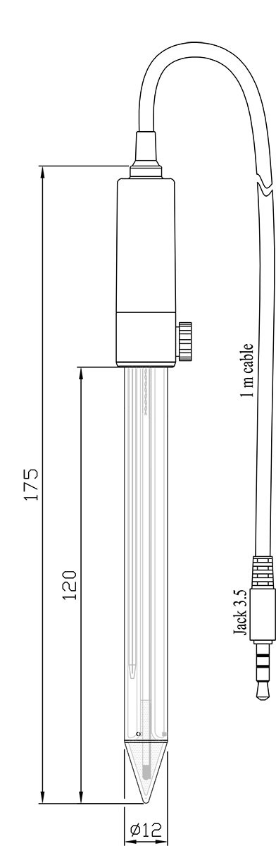 Điện Cực pH Cho Chất Bán Rắn Và Nhũ Tương Cổng 3.5mm Hanna HI10530 2 Điện Cực pH Cho Chất Bán Rắn Và Nhũ Tương Cổng 3.5mm Hanna HI10530 - Ảnh 2