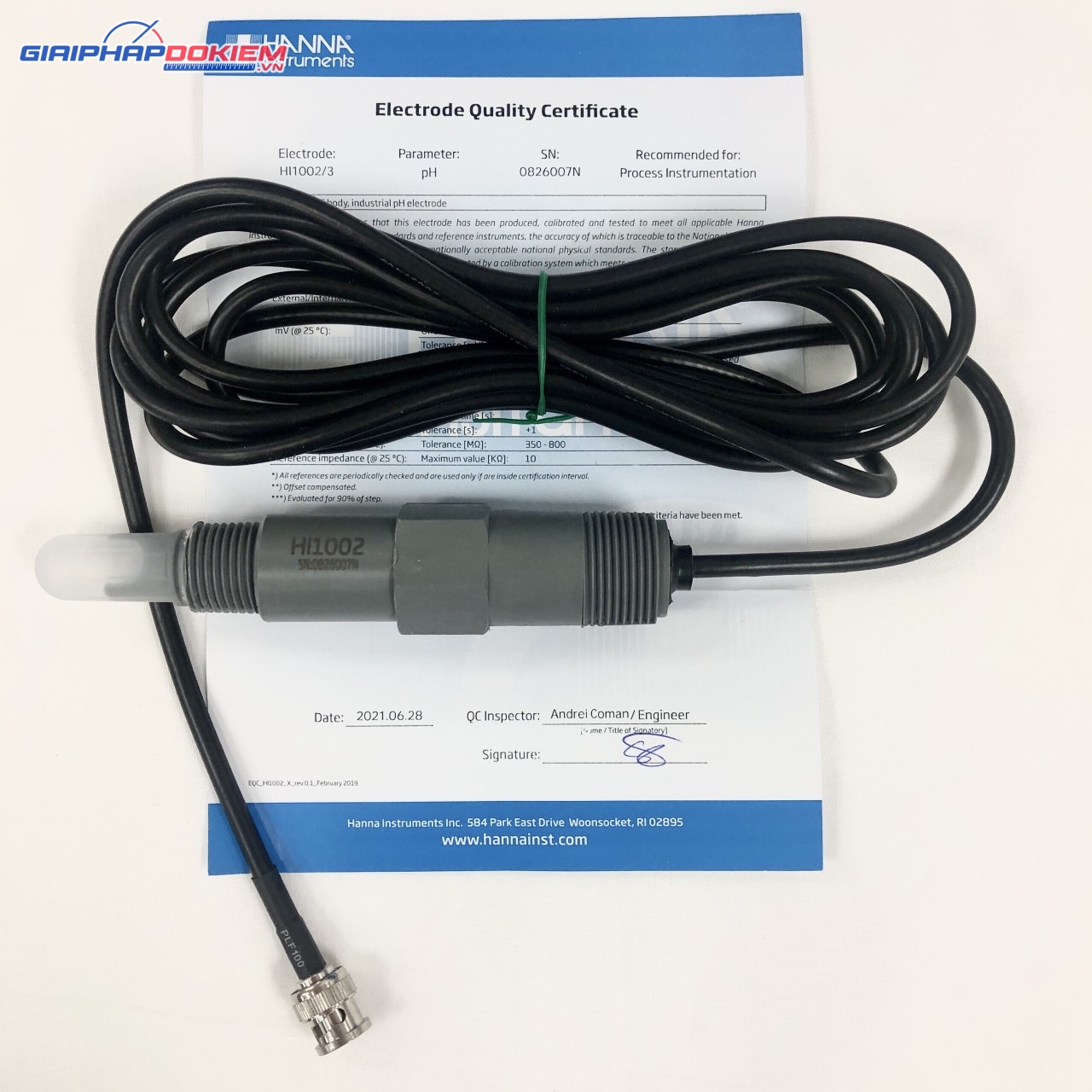 Điện Cực pH Cổng BNC Cáp 3m Hanna HI1002/3 2 Điện Cực pH Cổng BNC Cáp 3m Hanna HI1002/3 - Ảnh 2