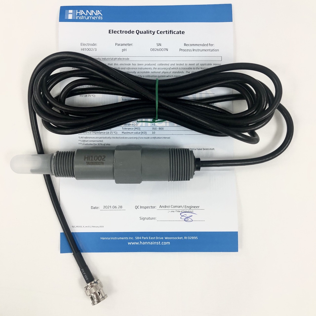 Điện Cực pH Cổng BNC Cáp 5m Hanna HI1002/5 2 Điện Cực pH Cổng BNC Cáp 5m Hanna HI1002/5 - Ảnh 2