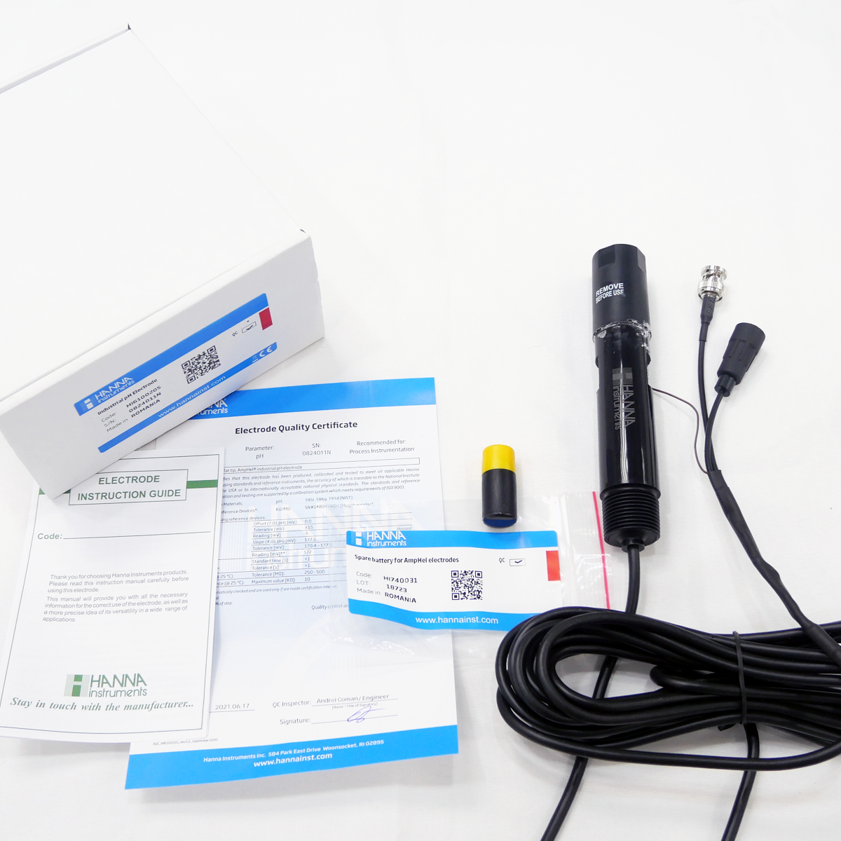 Điện Cực pH Phẳng (1-10pH) AmpHel® Dùng Pin, Cáp Dài 5m Hanna HI6100205 3 Điện Cực pH Phẳng (1-10pH) AmpHel® Dùng Pin, Cáp Dài 5m Hanna HI6100205 - Ảnh 3
