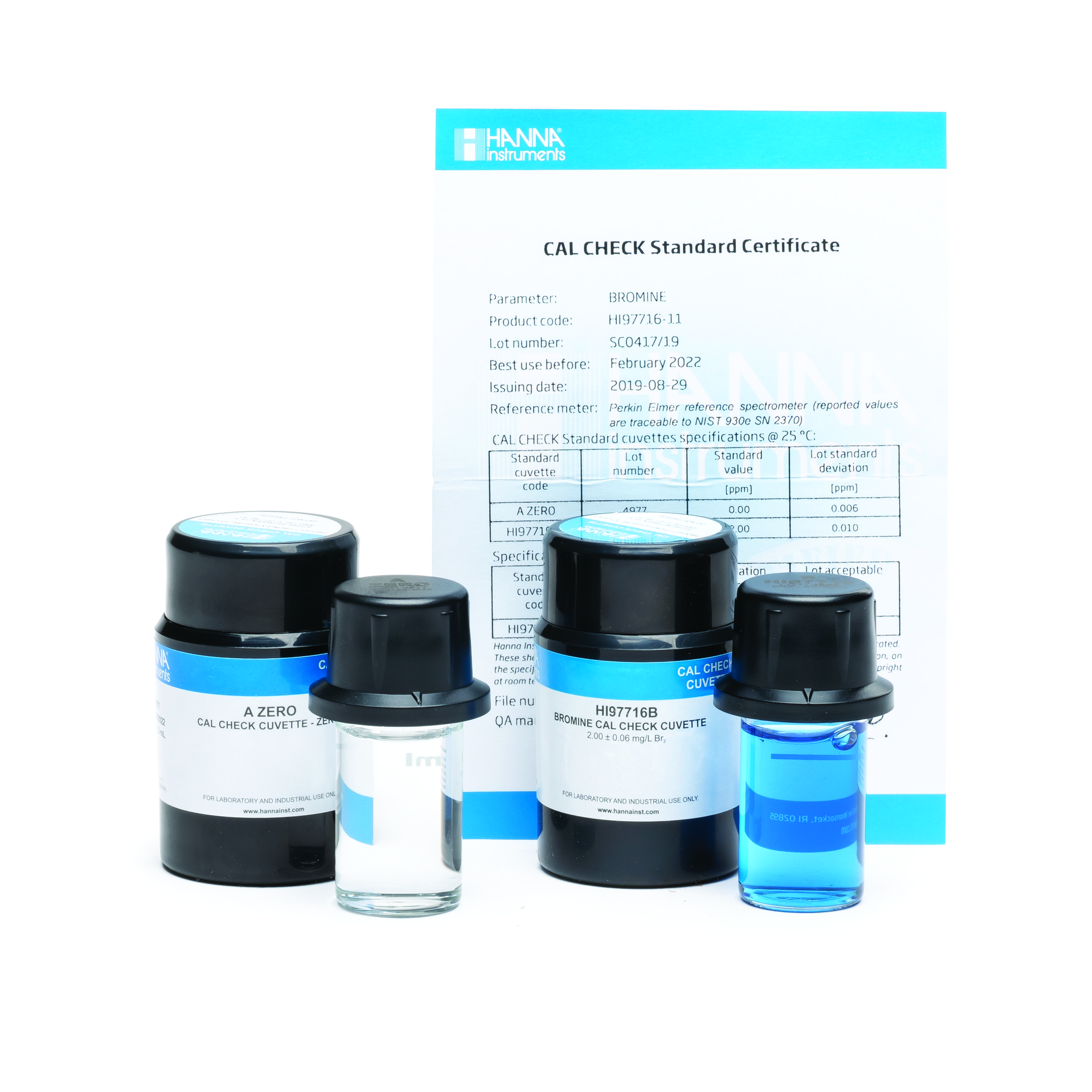 Dung Dịch CAL Check™ Chuẩn Brôm Dùng Cho Máy HI97716 Hanna HI97716-11 1 Dung Dịch CAL Check™ Chuẩn Brôm Dùng Cho Máy HI97716 Hanna HI97716-11