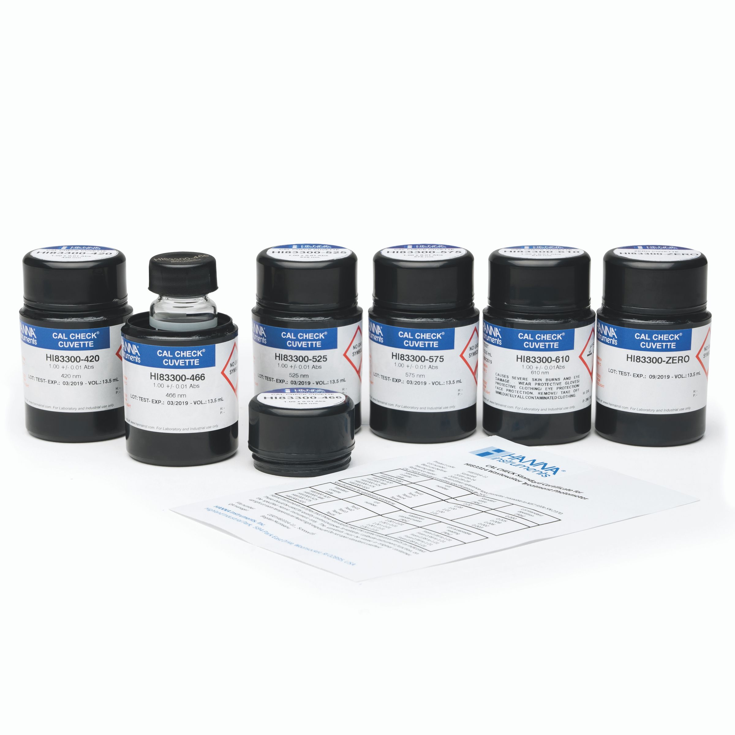 Dung Dịch CAL Check™ Chuẩn Bước Sóng Dùng Cho Máy HI83314 Hanna HI83314-11 10 Dung Dịch CAL Check™ Chuẩn Bước Sóng Dùng Cho Máy HI83314 Hanna HI83314-11