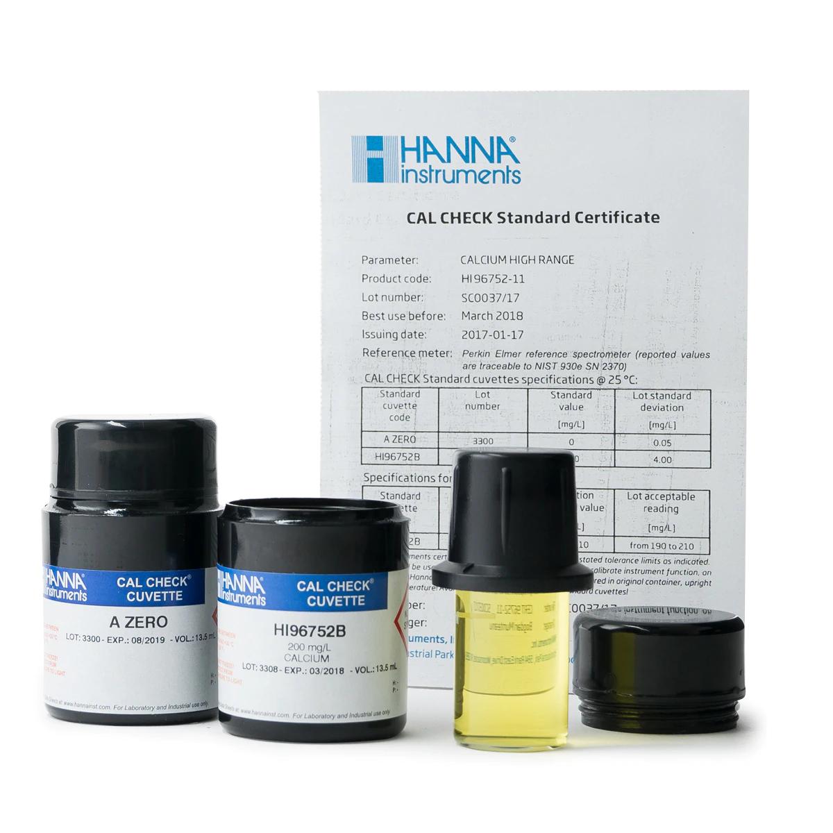 Dung Dịch CAL Check™ Chuẩn Canxi Dùng Cho Máy HI96752 Hanna HI96752-11 1 Dung Dịch CAL Check™ Chuẩn Canxi Dùng Cho Máy HI96752 Hanna HI96752-11