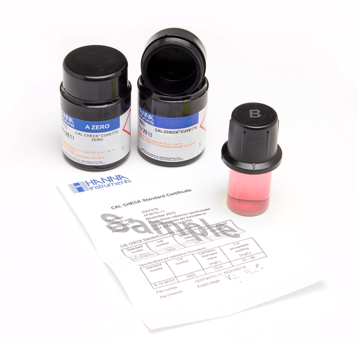 Dung Dịch CAL Check™ Chuẩn Clo Thang Cao Dùng Cho Máy HI96771 Hanna HI96771-11 1 Dung Dịch CAL Check™ Chuẩn Clo Thang Cao Dùng Cho Máy HI96771 Hanna HI96771-11
