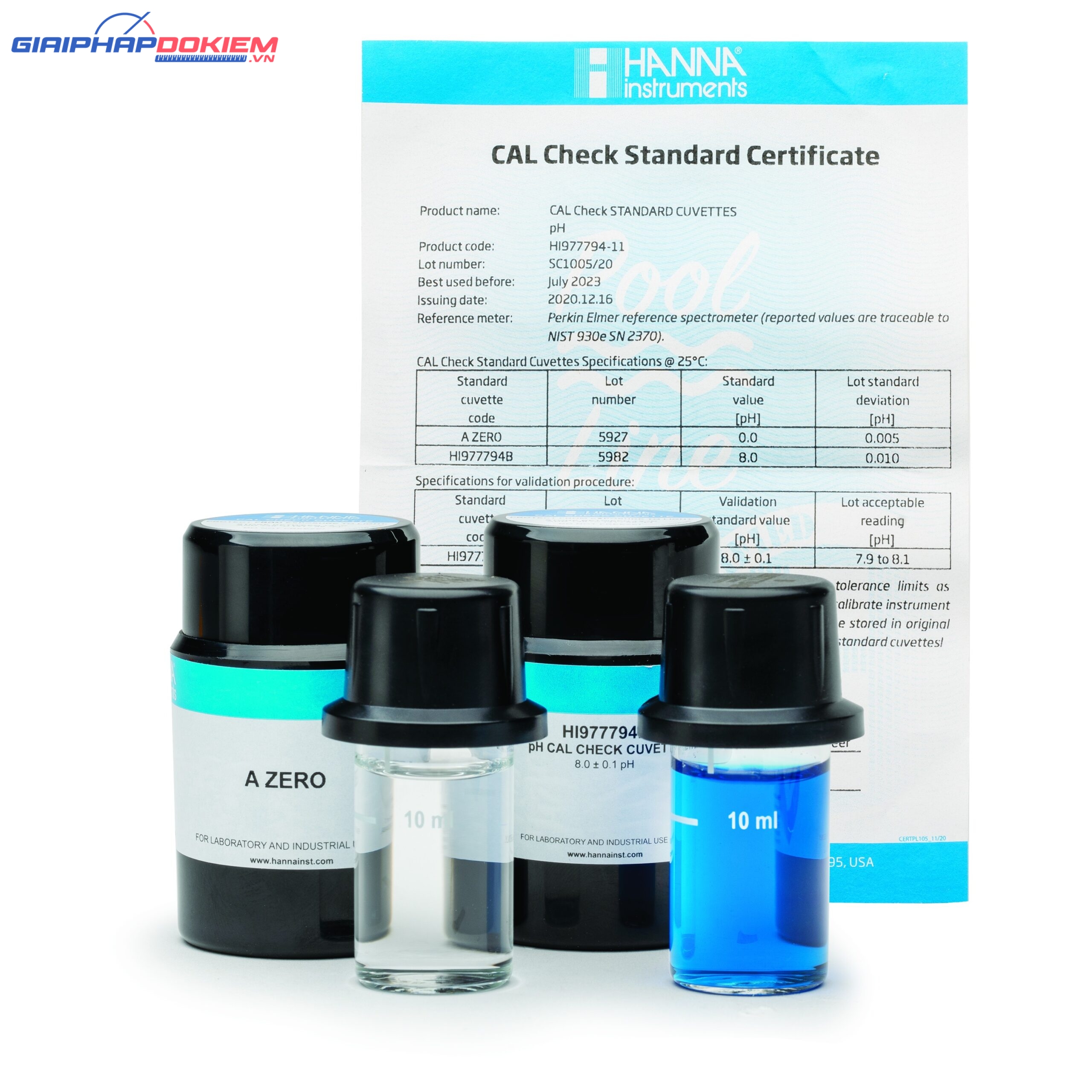 Dung Dịch CAL Check™ Chuẩn pH Dùng Cho Máy Đo Quang PoolLine Hanna HI977794-11 1 Dung Dịch CAL Check™ Chuẩn pH Dùng Cho Máy Đo Quang PoolLine Hanna HI977794-11