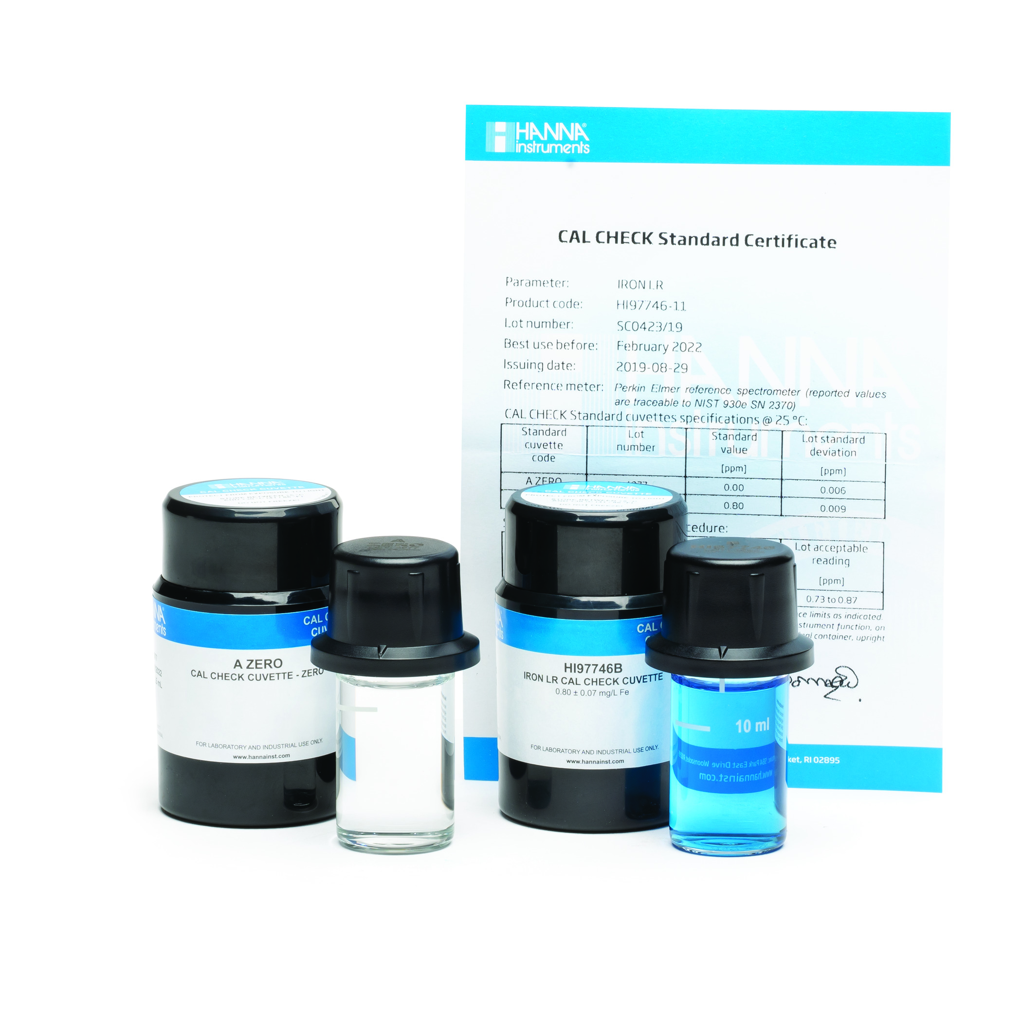 Dung Dịch CAL Check™ Chuẩn Sắt Thang Cao Dùng Cho Máy Đo Quang Hanna Hanna HI97721-11 1 Dung Dịch CAL Check™ Chuẩn Sắt Thang Cao Dùng Cho Máy Đo Quang Hanna Hanna HI97721-11