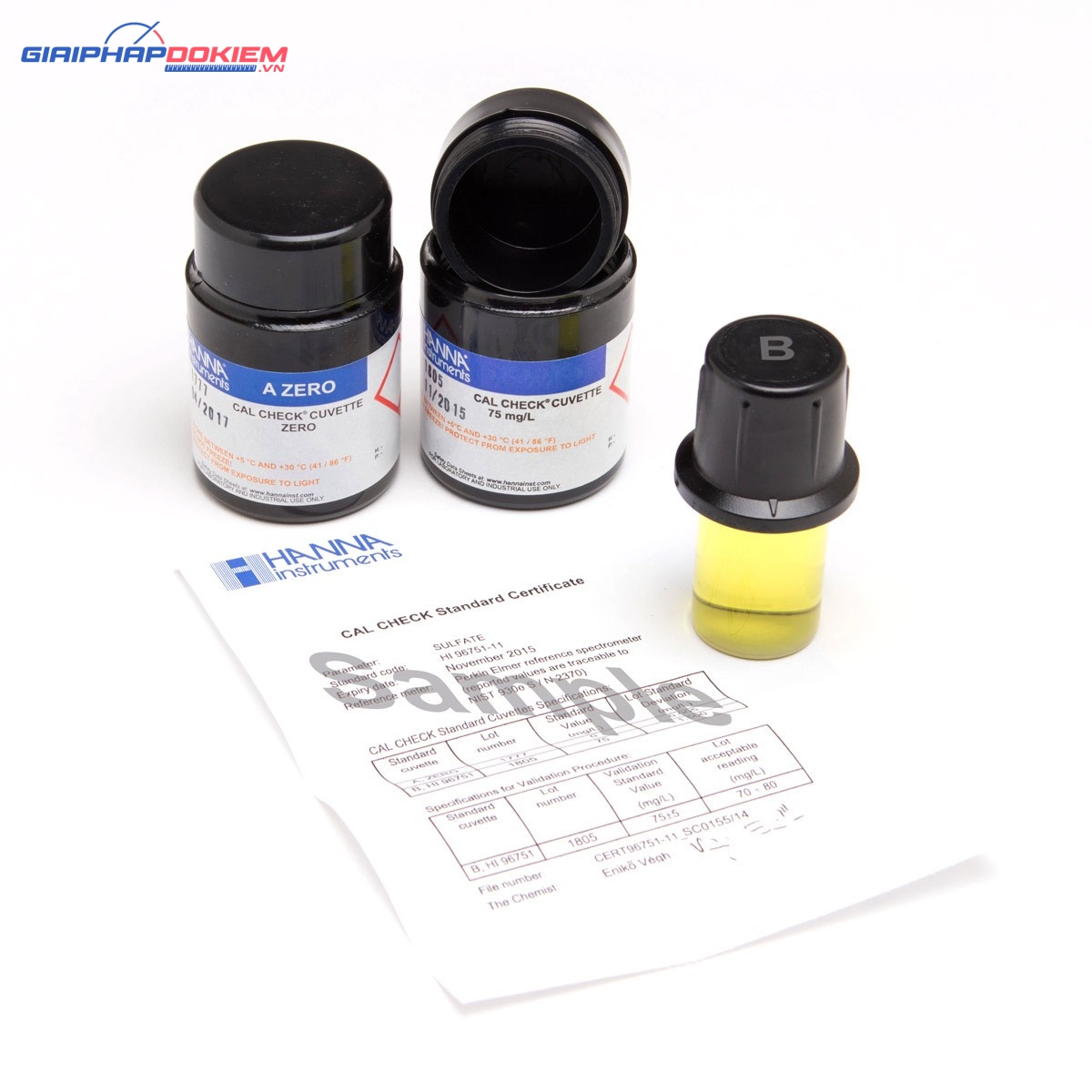 Dung Dịch CAL Check™ Chuẩn Sắt Thang Cao Dùng Cho Máy HI96721 Hanna HI96721-11 1 Dung Dịch CAL Check™ Chuẩn Sắt Thang Cao Dùng Cho Máy HI96721 Hanna HI96721-11