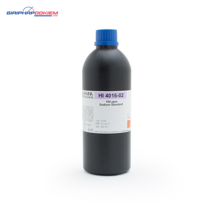 Dung Dịch Chuẩn Natri ISE, 100 ppm, 500 mL Hanna HI4016-02 1 Dung Dịch Chuẩn Natri ISE, 100 ppm, 500 mL Hanna HI4016-02
