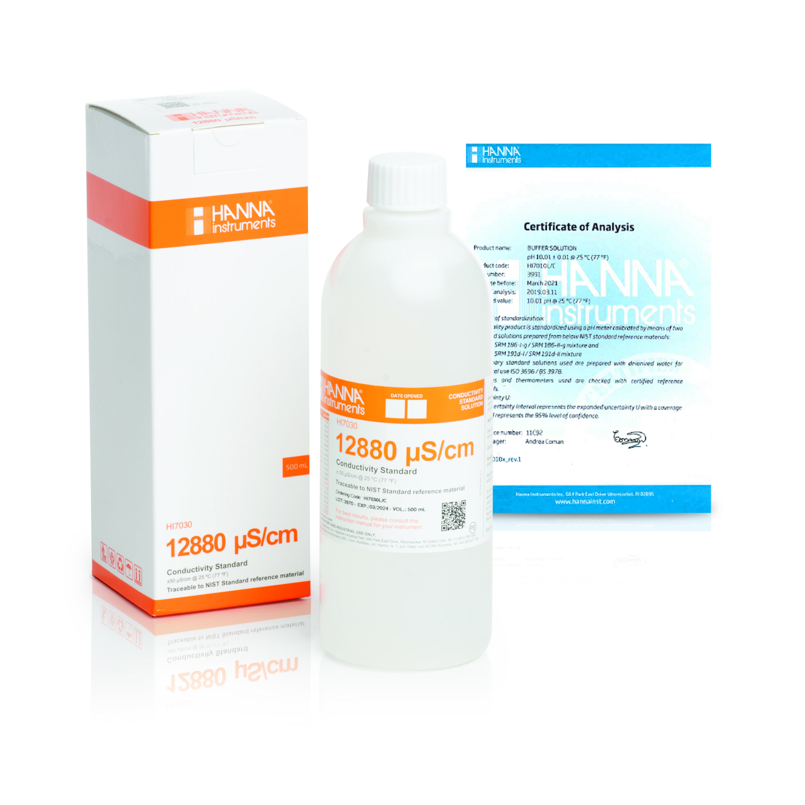Dung Dịch Hiệu Chuẩn Độ Dẫn 12880 µS/cm (500mL) Hanna HI7030L 1 Dung Dịch Hiệu Chuẩn Độ Dẫn 12880 µS/cm (500mL) Hanna HI7030L