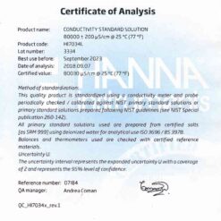 dung dich hieu chuan do dan ec 80000 s cm chai 500ml hanna hi7034l 1