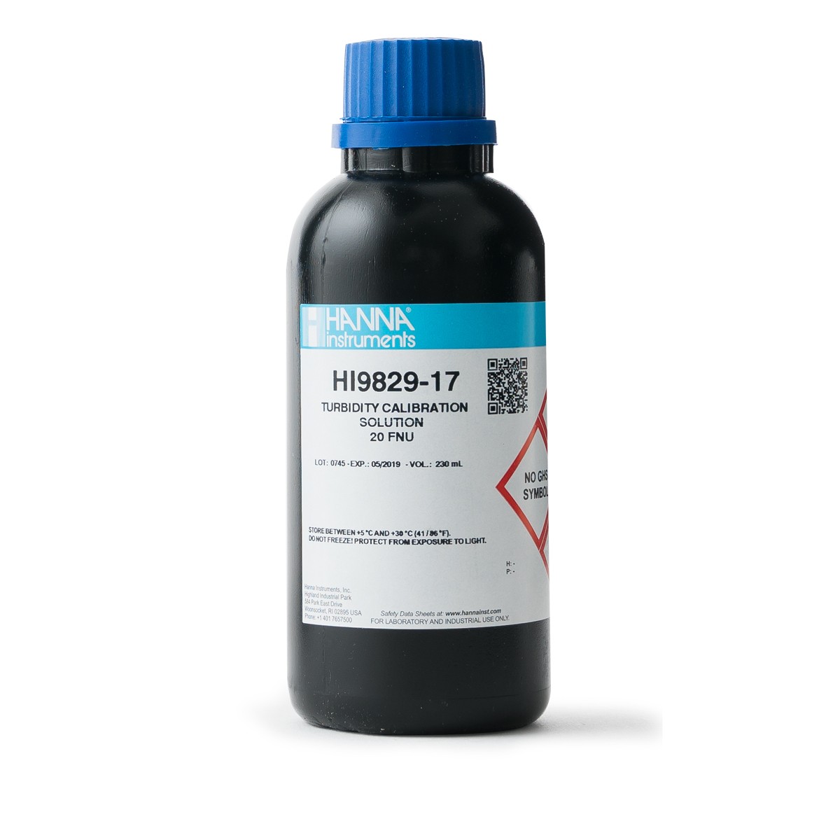 Dung Dịch Hiệu Chuẩn Độ Đục 20 FNU (230mL) Hanna HI9829-17 1 Dung Dịch Hiệu Chuẩn Độ Đục 20 FNU (230mL) Hanna HI9829-17