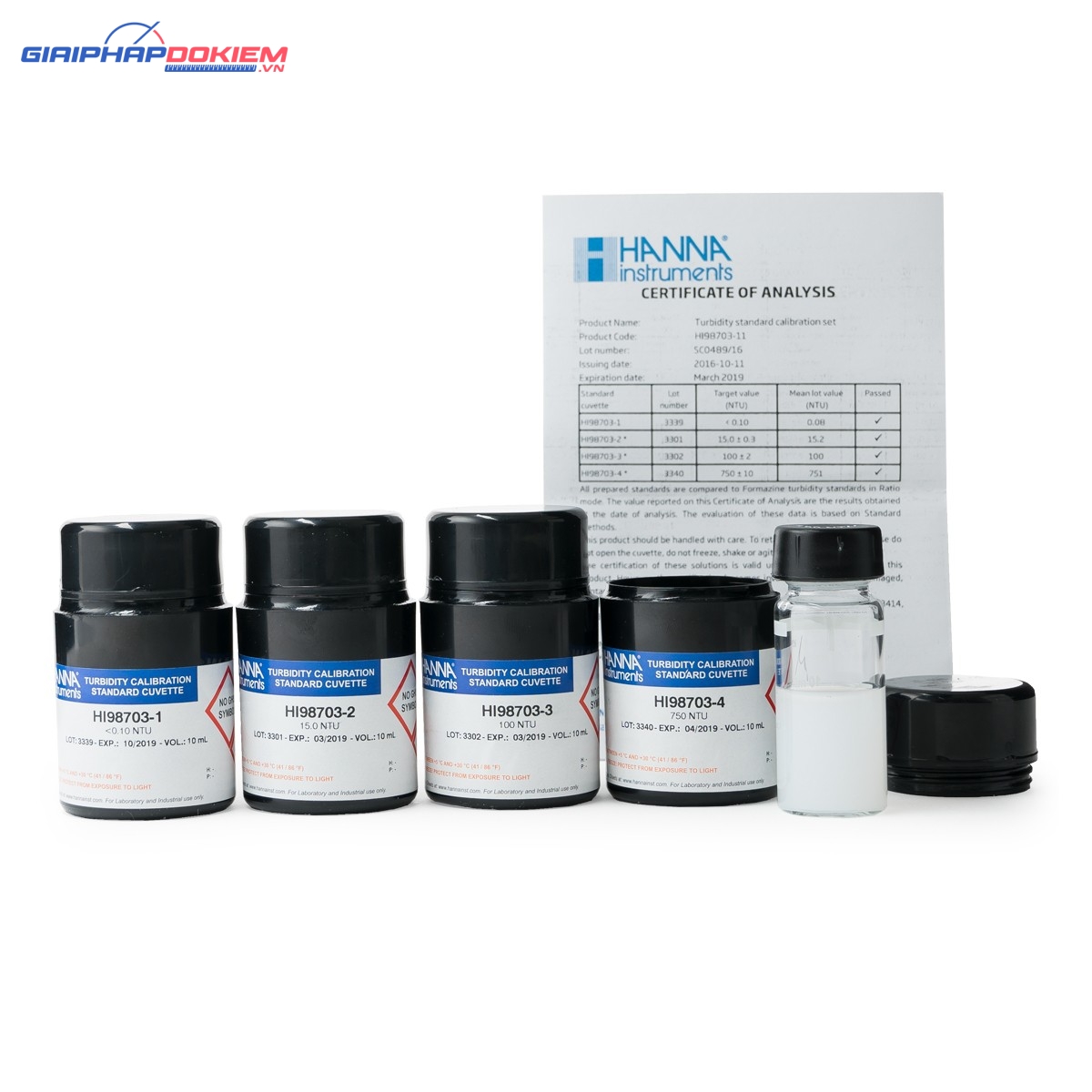 Dung Dịch Hiệu Chuẩn Độ Đục Cho Máy HI98703 Hanna HI98703-11 1 Dung Dịch Hiệu Chuẩn Độ Đục Cho Máy HI98703 Hanna HI98703-11
