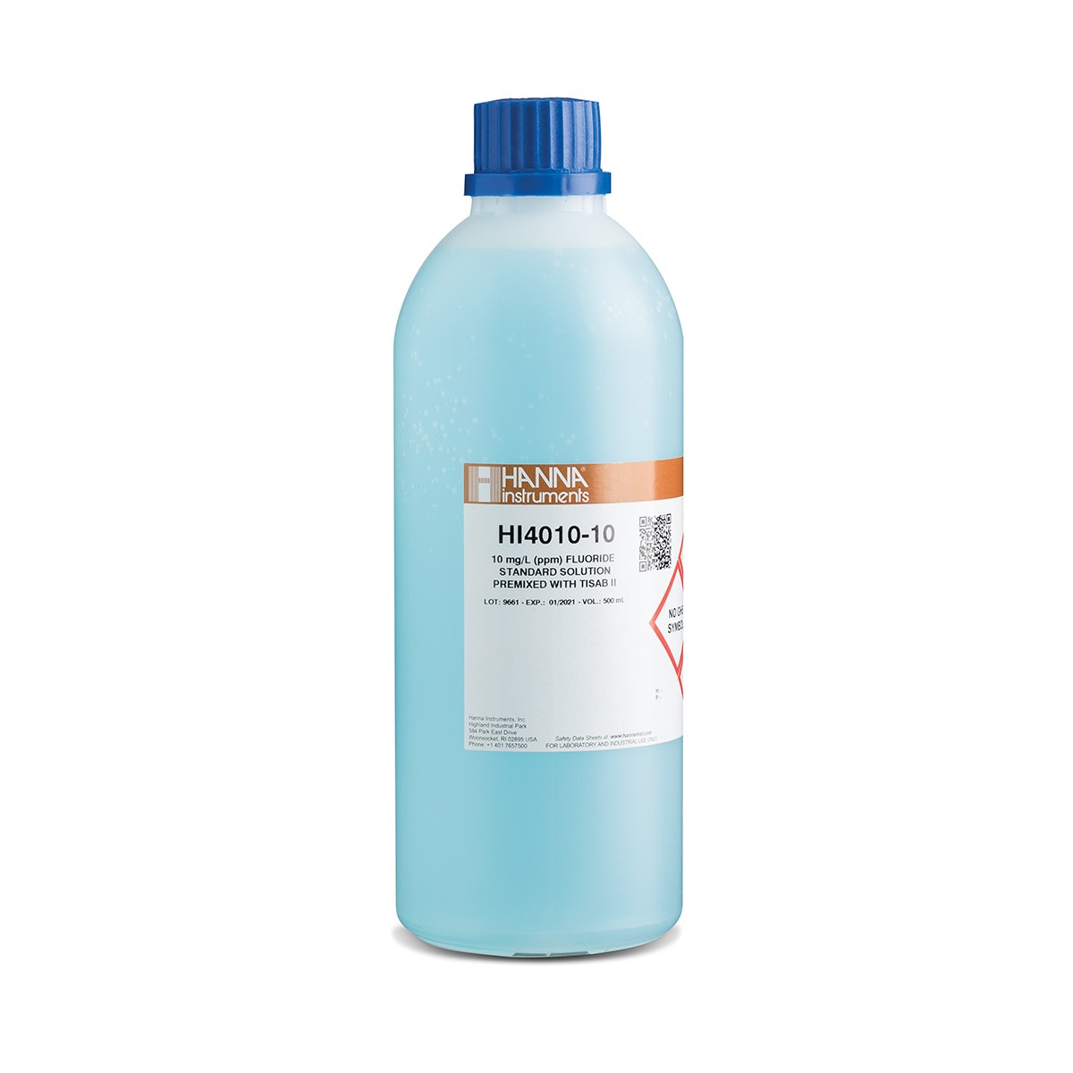 Dung Dịch Hiệu Chuẩn Floride 10ppm Có TISAB II, 500 mL Hanna HI4010-10 1 Dung Dịch Hiệu Chuẩn Floride 10ppm Có TISAB II, 500 mL Hanna HI4010-10