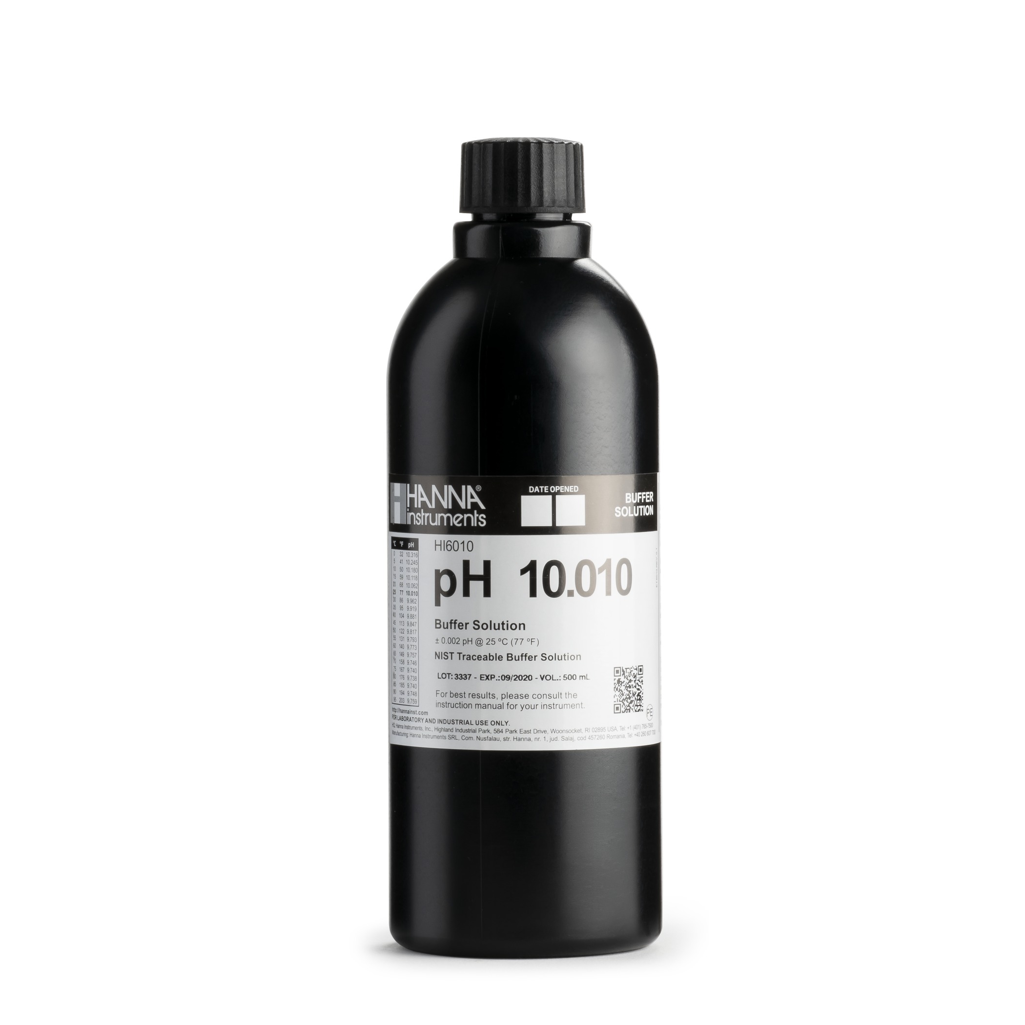 Dung Dịch Hiệu Chuẩn Millesimal pH 10.010, 500 mL Hanna HI6010 2 Dung Dịch Hiệu Chuẩn Millesimal pH 10.010, 500 mL Hanna HI6010 - Ảnh 2