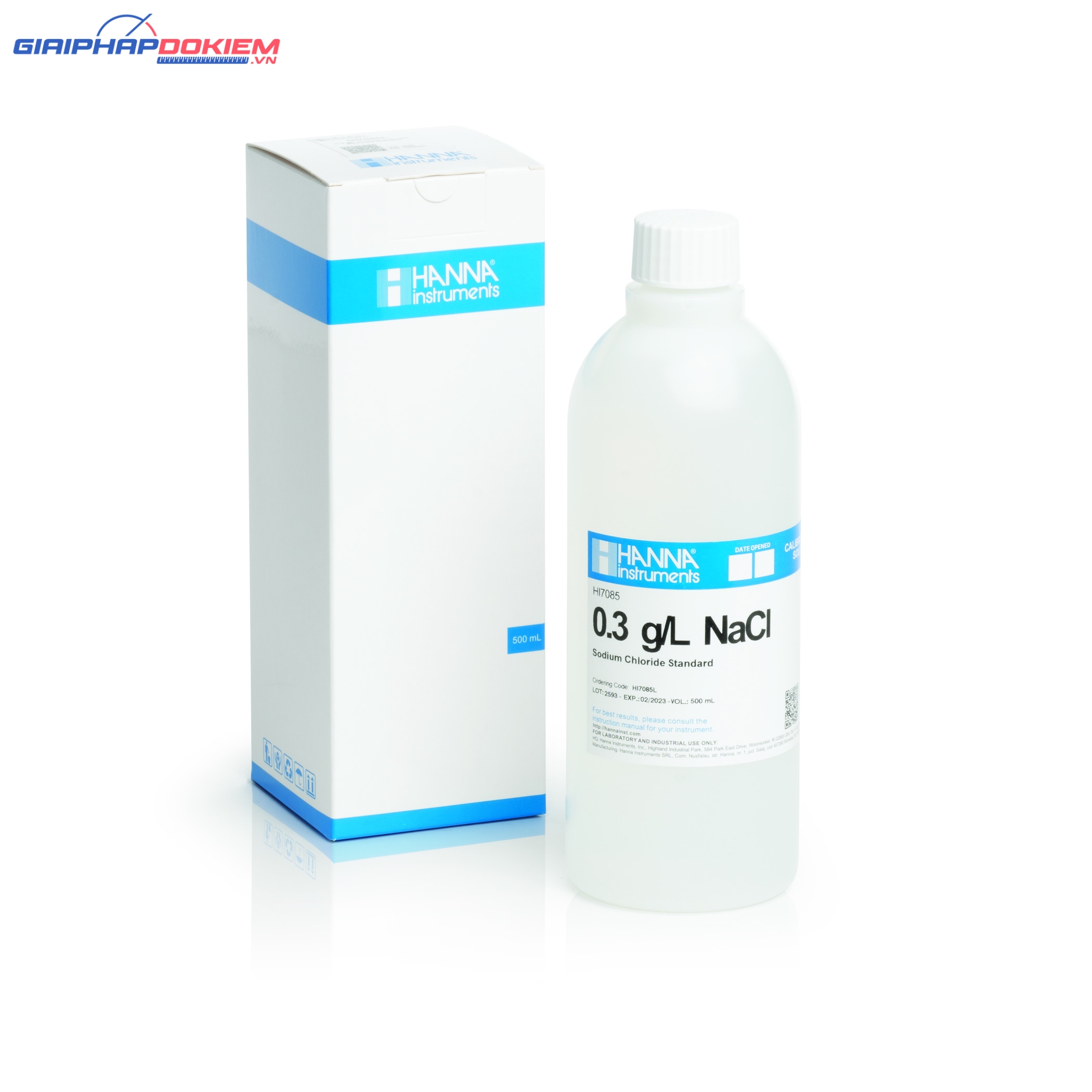 Dung Dịch Hiệu Chuẩn NaCl 0.3 g/L, 500 mL Hanna HI7085L 1 Dung Dịch Hiệu Chuẩn NaCl 0.3 g/L, 500 mL Hanna HI7085L