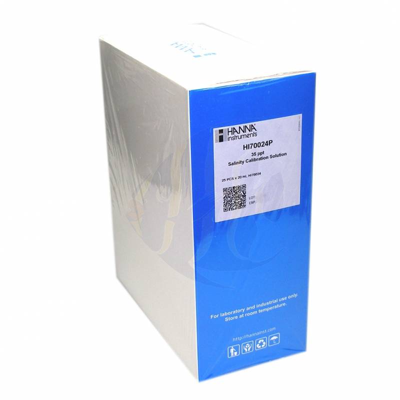 Dung Dịch Hiệu Chuẩn NaCl 35.00 g/L (ppt), Hộp 25 gói 20mL Hanna HI70024P 2 Dung Dịch Hiệu Chuẩn NaCl 35.00 g/L (ppt), Hộp 25 gói 20mL Hanna HI70024P - Ảnh 2