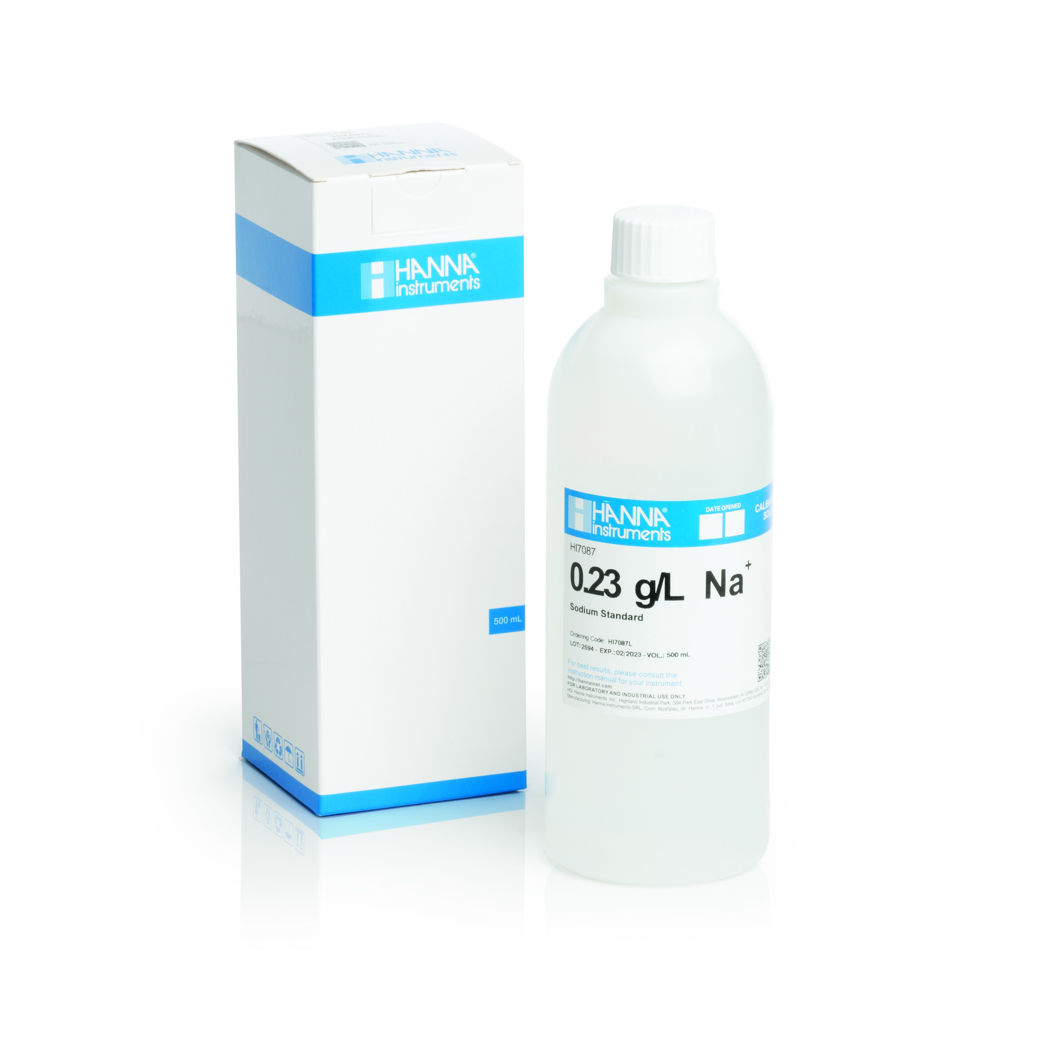 Dung Dịch Hiệu Chuẩn Natri 0.23 g/L, 500 mL Hanna HI7087L 1 Dung Dịch Hiệu Chuẩn Natri 0.23 g/L, 500 mL Hanna HI7087L