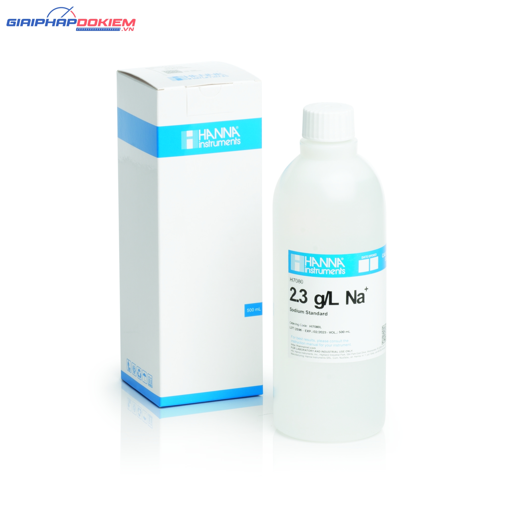 Dung Dịch Hiệu Chuẩn Natri 2.3 g/L, 500 mL Hanna HI7080L 1 Dung Dịch Hiệu Chuẩn Natri 2.3 g/L, 500 mL Hanna HI7080L