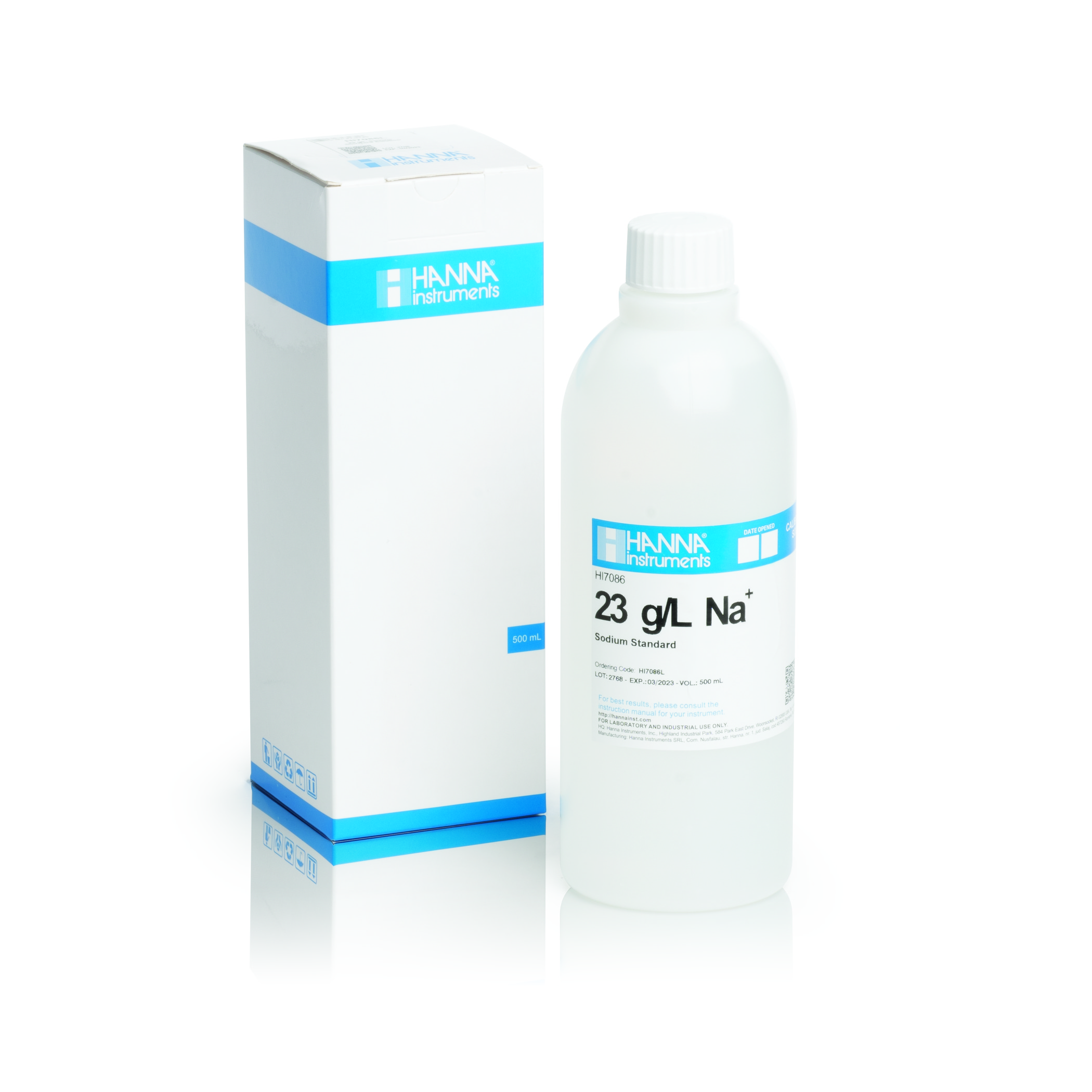 Dung Dịch Hiệu Chuẩn Natri 23 g/L, 500 mL Hanna HI7086L 1 Dung Dịch Hiệu Chuẩn Natri 23 g/L, 500 mL Hanna HI7086L