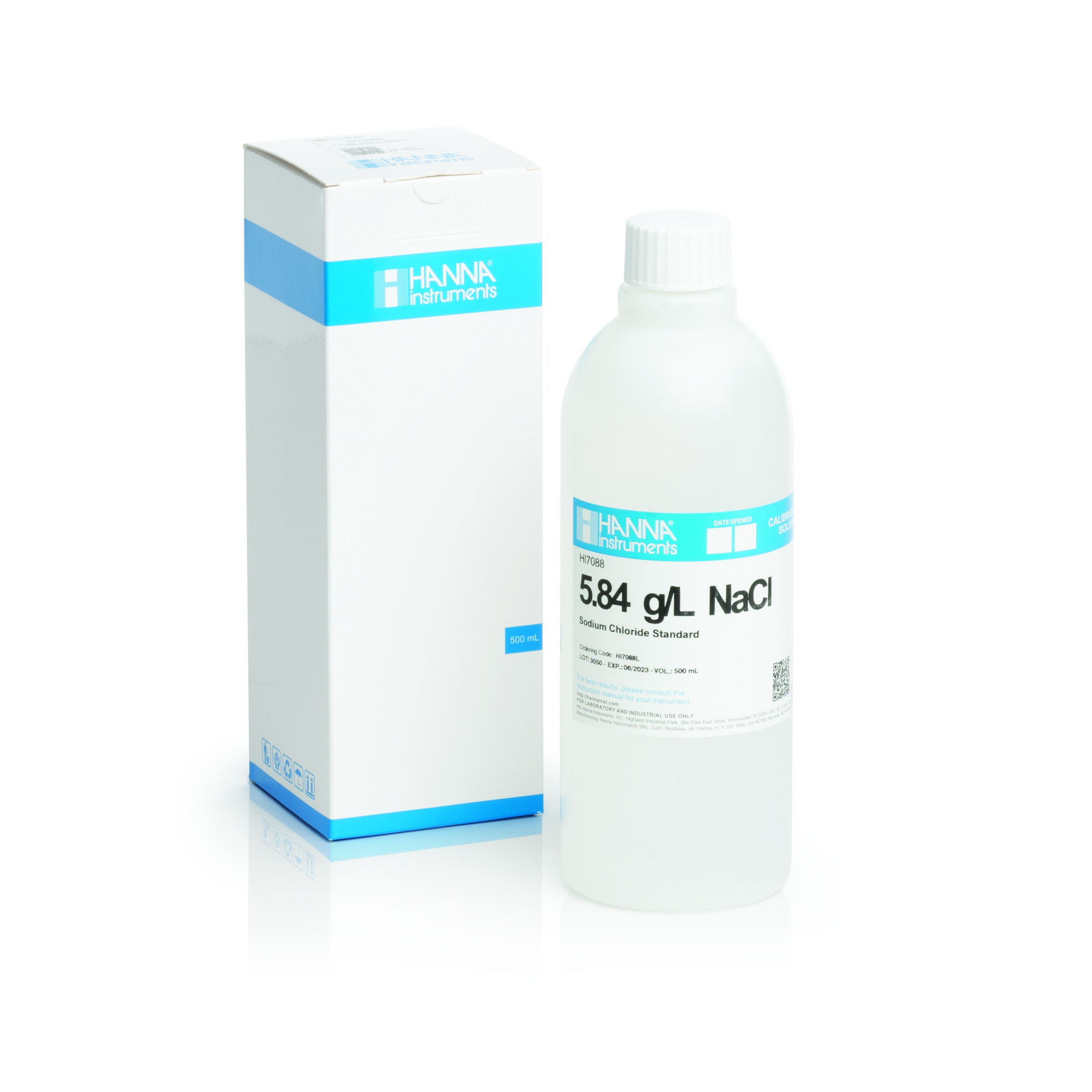 Dung Dịch Hiệu Chuẩn Natri Clorua 5.84 g/L, 500 mL Hanna HI7088L 1 Dung Dịch Hiệu Chuẩn Natri Clorua 5.84 g/L, 500 mL Hanna HI7088L