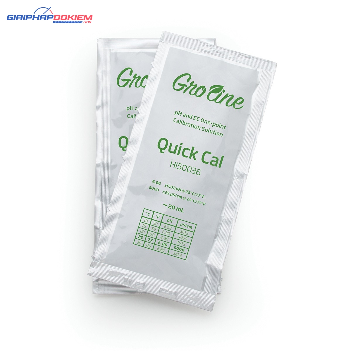 Dung Dịch Hiệu Chuẩn Nhanh Chung Cho pH/TDS/EC Dạng Gói 20mL (25 gói) Hanna HI50036P 1 Dung Dịch Hiệu Chuẩn Nhanh Chung Cho pH/TDS/EC Dạng Gói 20mL (25 gói) Hanna HI50036P
