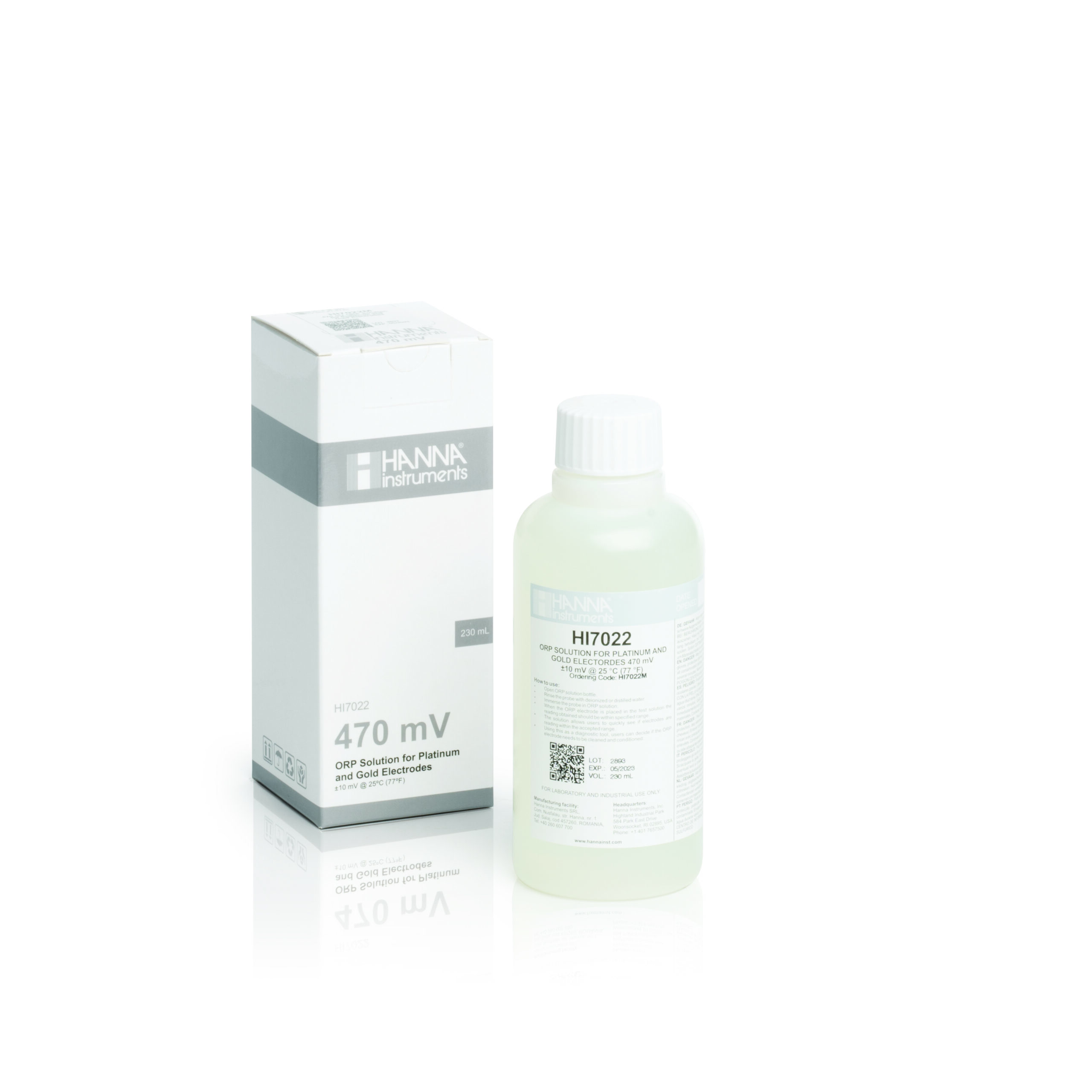 Dung Dịch Hiệu Chuẩn ORP 470 mV, 230mL Hanna HI7022M 1 Dung Dịch Hiệu Chuẩn ORP 470 mV, 230mL Hanna HI7022M