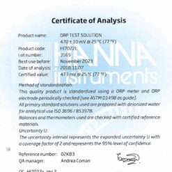 dung dich hieu chuan orp 470 mv 500 ml hanna hi7022l 1