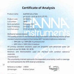 dung dich hieu chuan ph 1001 chai 1 lit hanna hi7010 1l 1