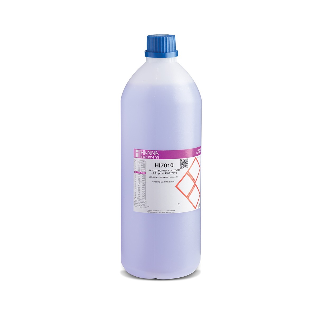 Dung Dịch Hiệu Chuẩn pH 10.01, Chai 1 Lít Hanna HI7010/1L 1 Dung Dịch Hiệu Chuẩn pH 10.01, Chai 1 Lít Hanna HI7010/1L