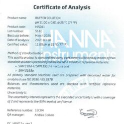 dung dich hieu chuan ph 1100 500 ml hanna hi5011 1