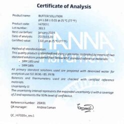 dung dich hieu chuan ph 168 chai 500ml hanna hi7001l 1